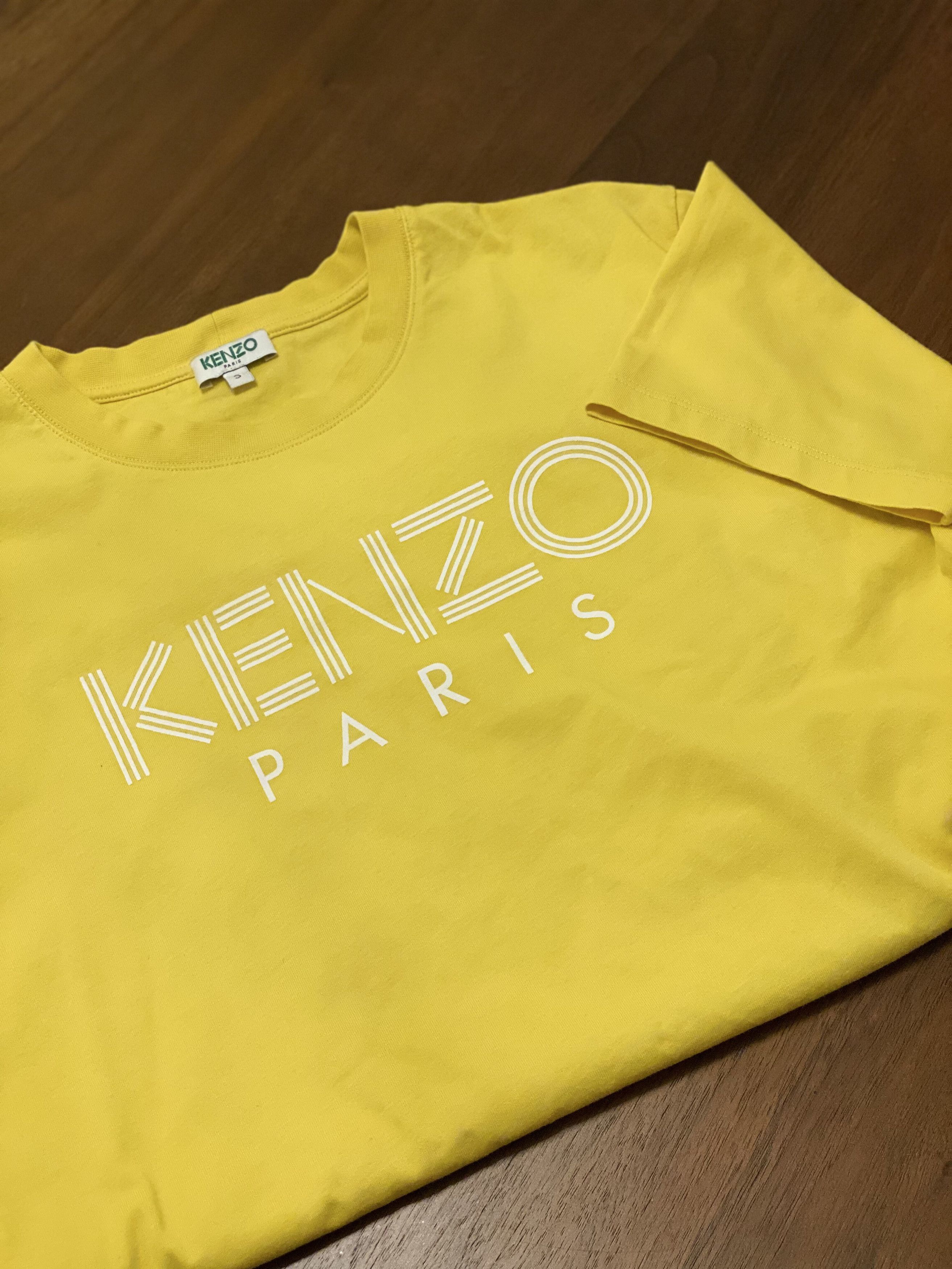 Kenzo KENZO PARIS LOGO yellow T shirt Size US S / EU 44-46 / 1 - 1 Thumbnail