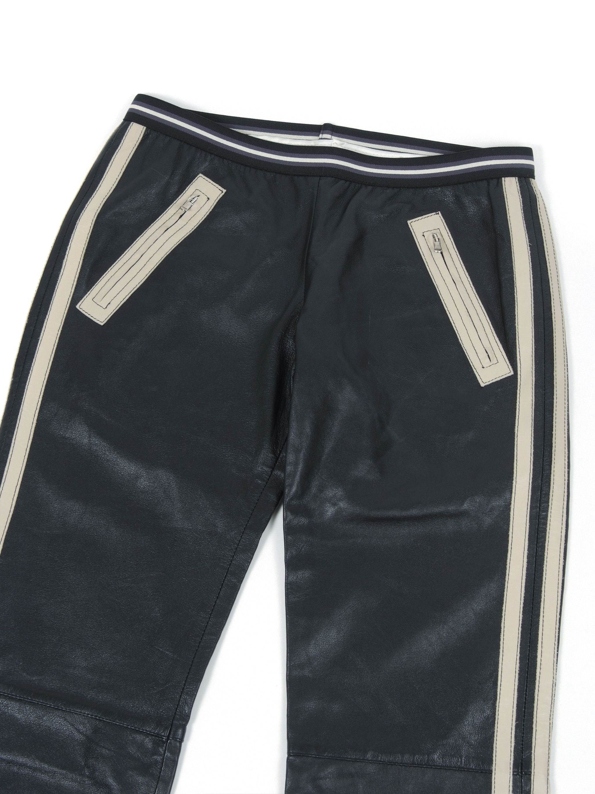 Vintage Fabulous Vintage y2k Low Rise Leather Pants Size 28" / US 6 / IT 42 - 3 Thumbnail