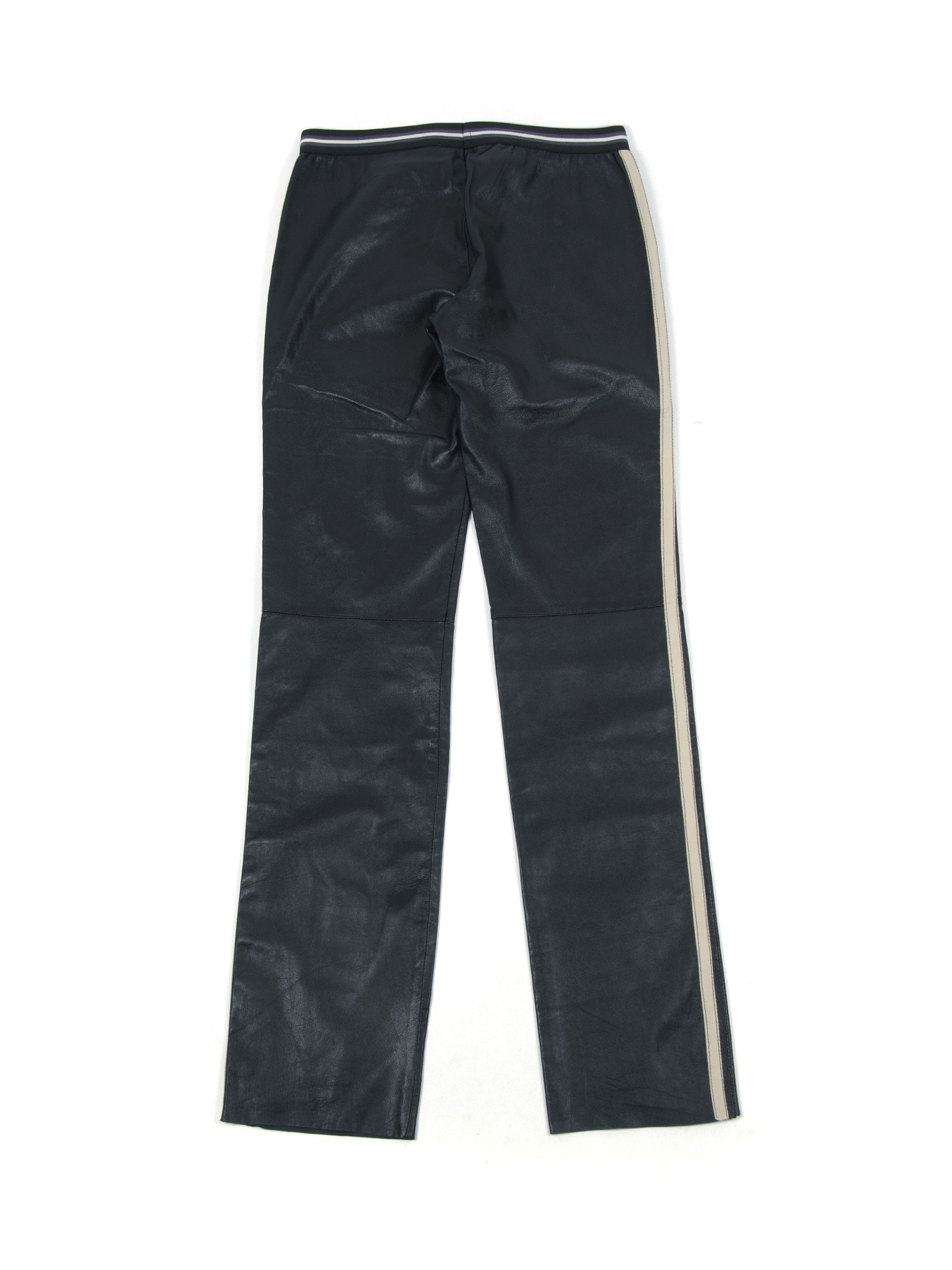 Vintage Fabulous Vintage y2k Low Rise Leather Pants Size 28" / US 6 / IT 42 - 2 Thumbnail