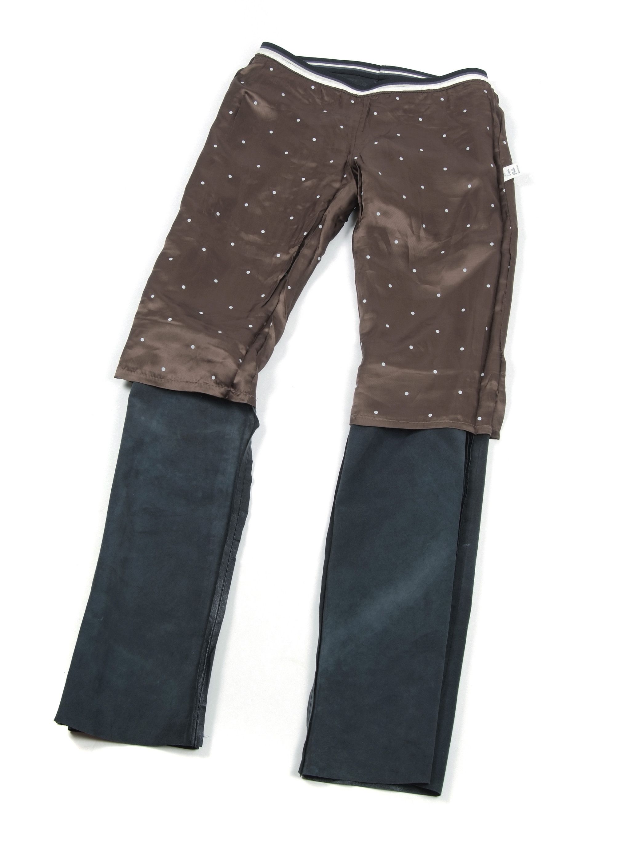 Vintage Fabulous Vintage y2k Low Rise Leather Pants Size 28" / US 6 / IT 42 - 5 Thumbnail