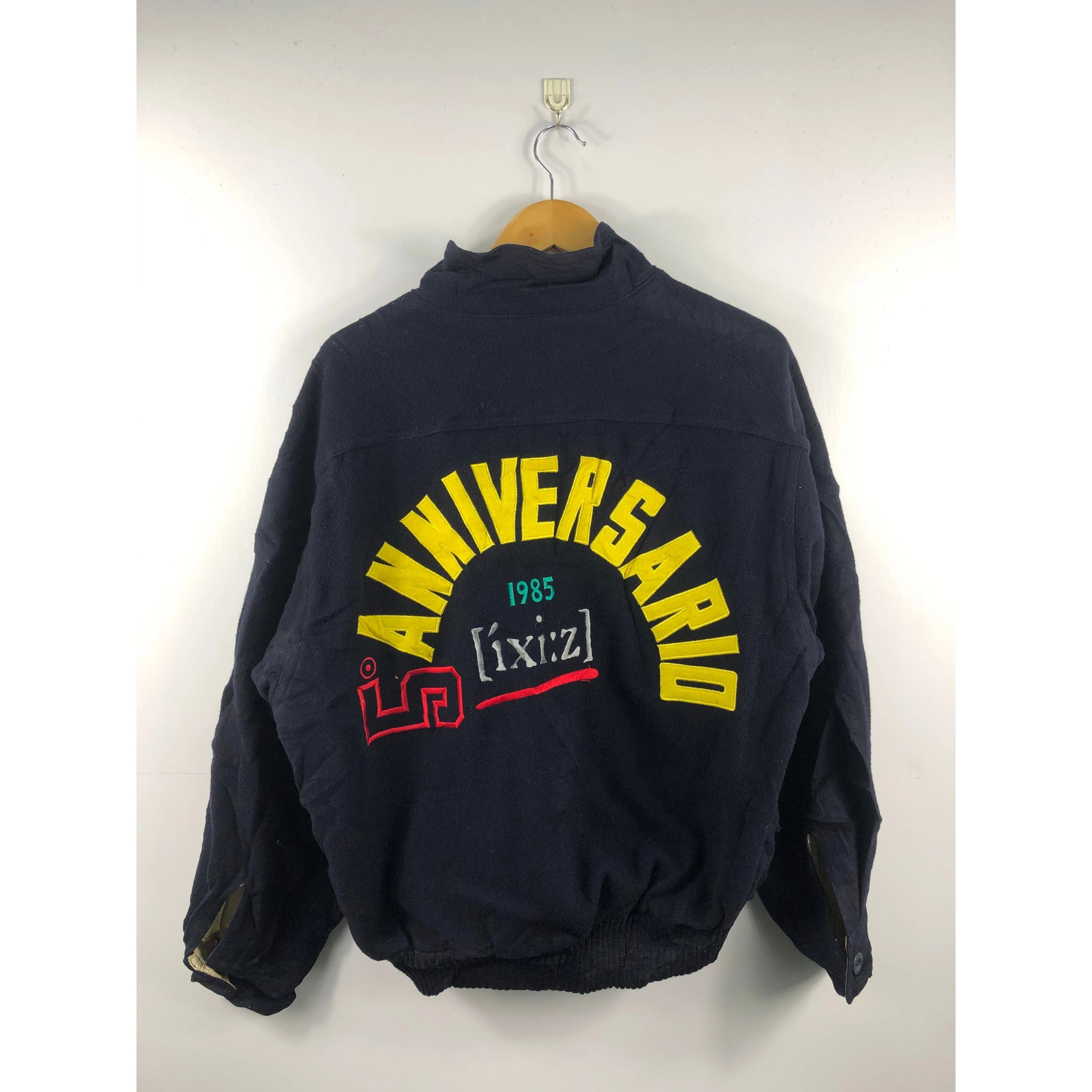 Japanese Brand Vintage 80s Wool Jacket Embroidered Logo Patches V0003 Size US L / EU 52-54 / 3 - 1 Thumbnail