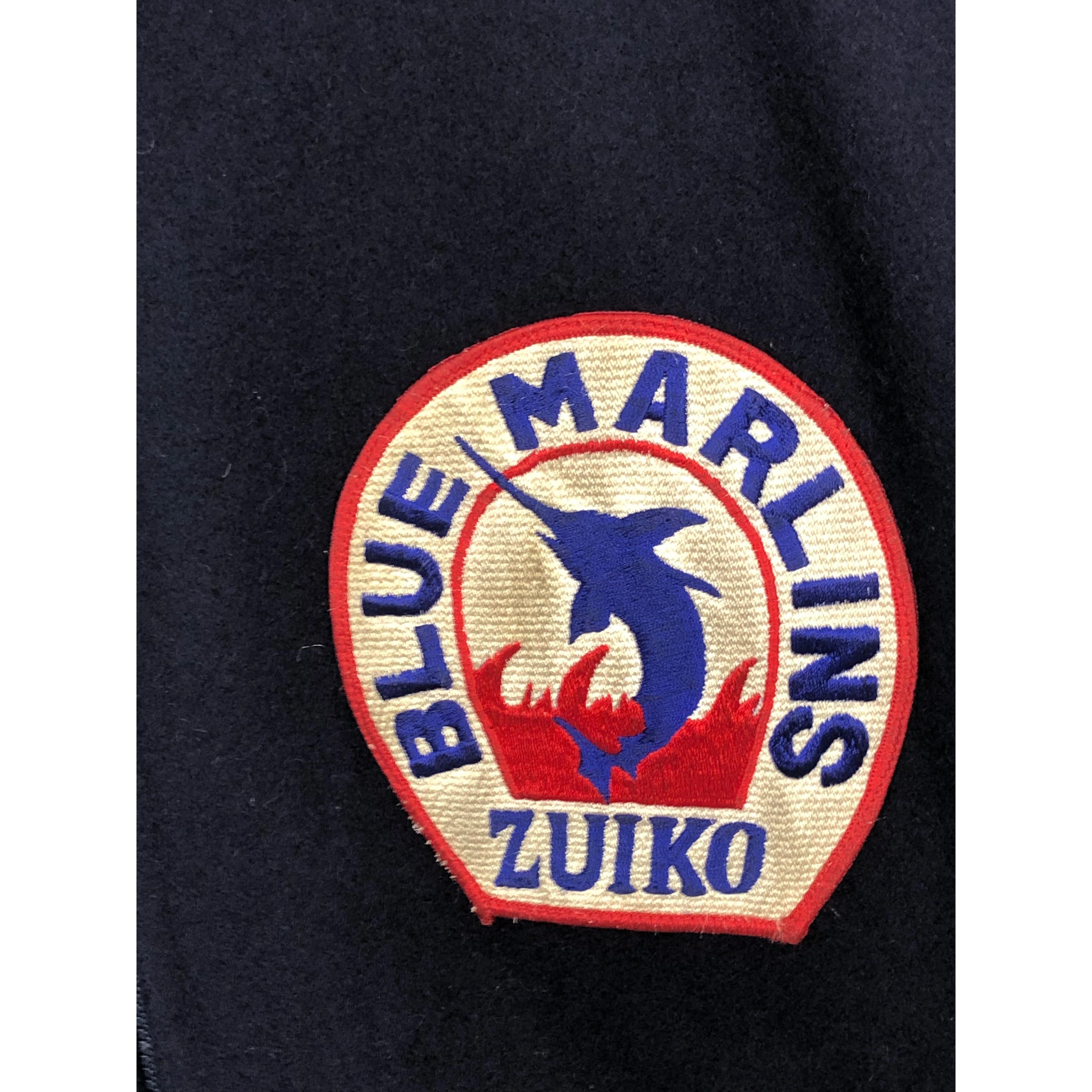 Japanese Brand Vintage Blue Marlins Varsity Jacket J0240 Size US L / EU 52-54 / 3 - 4 Thumbnail