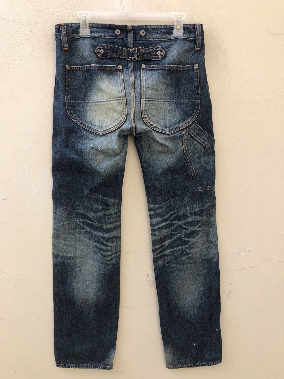 Vintage Good or Evil Japan Denim Painter Work Pant Size US 31 - 15 Thumbnail