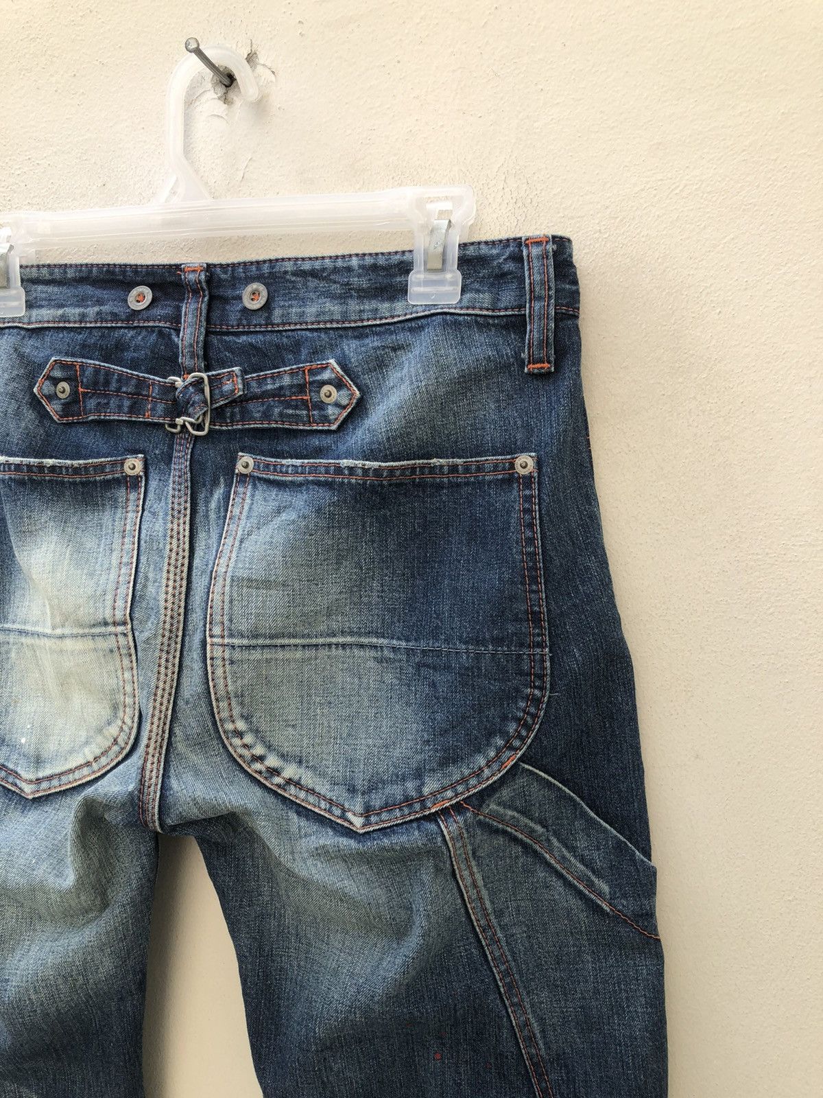 Vintage Good or Evil Japan Denim Painter Work Pant Size US 31 - 19 Thumbnail