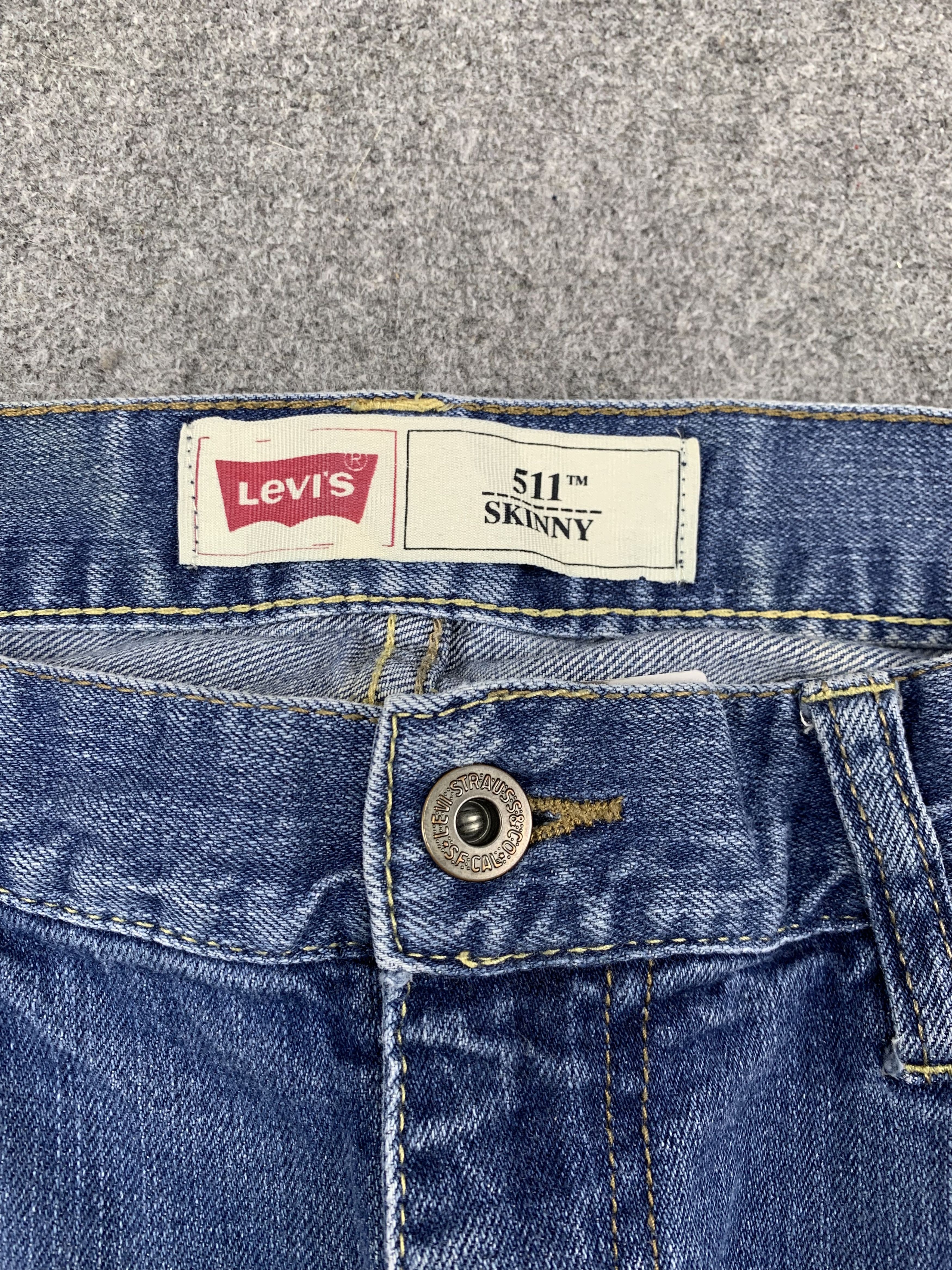 Levi's Vintage Levis 511 Light Blue Jeans DP1845 Size US 35 - 7 Thumbnail