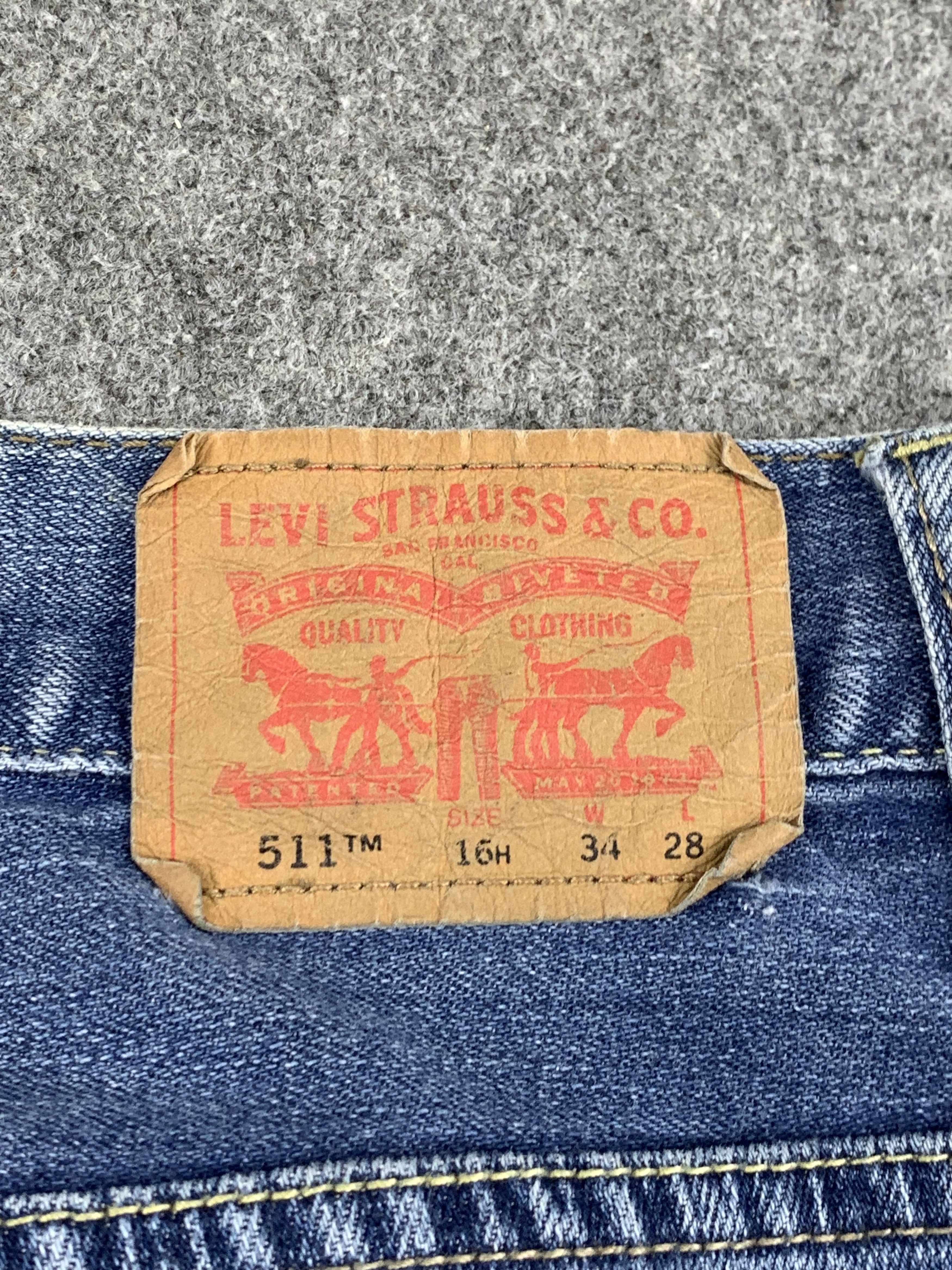 Levi's Vintage Levis 511 Light Blue Jeans DP1845 Size US 35 - 5 Thumbnail