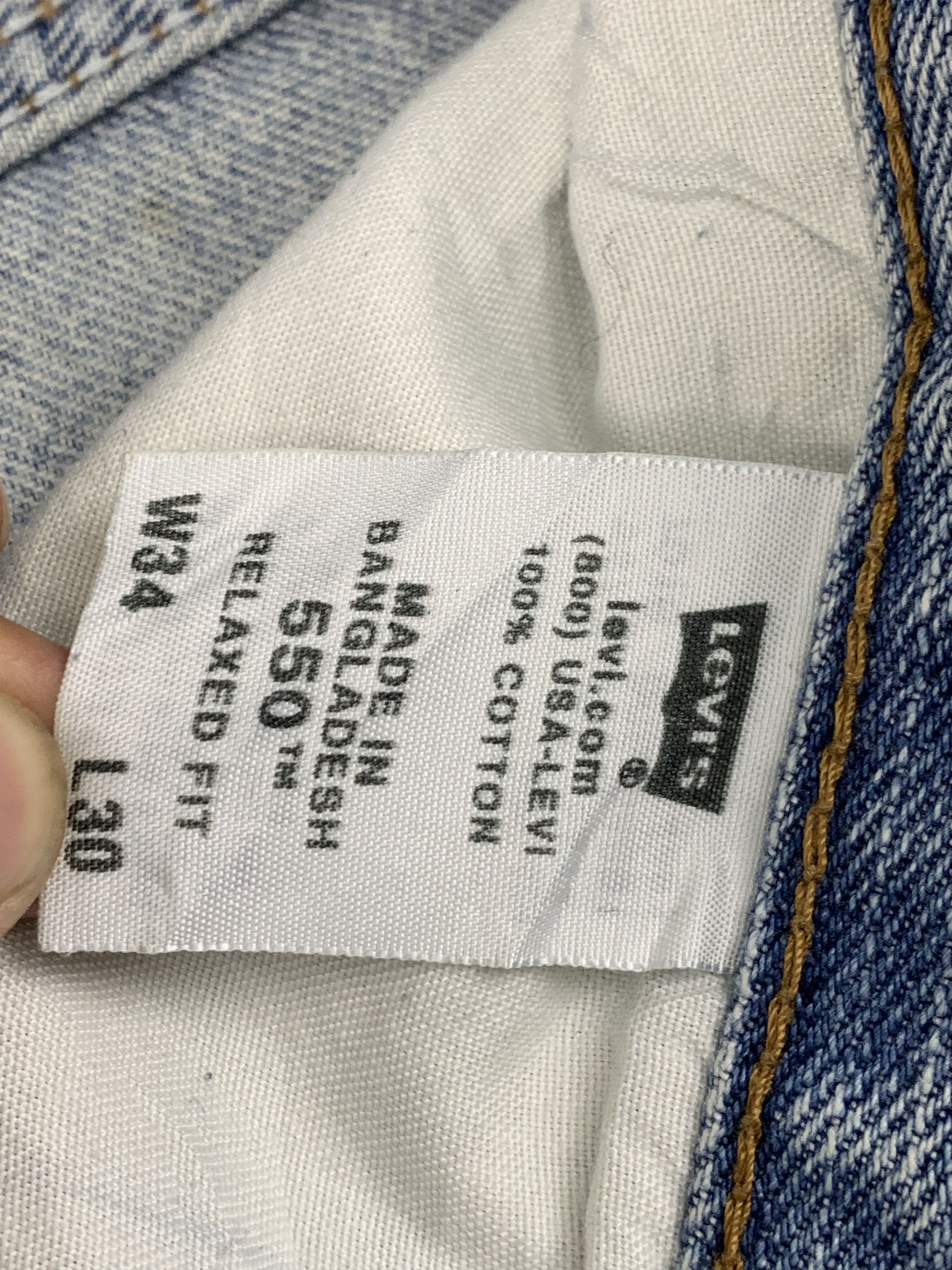Levi's Vintage Levis 550 Light Wash Jeans DP1846 Size US 35 - 7 Thumbnail