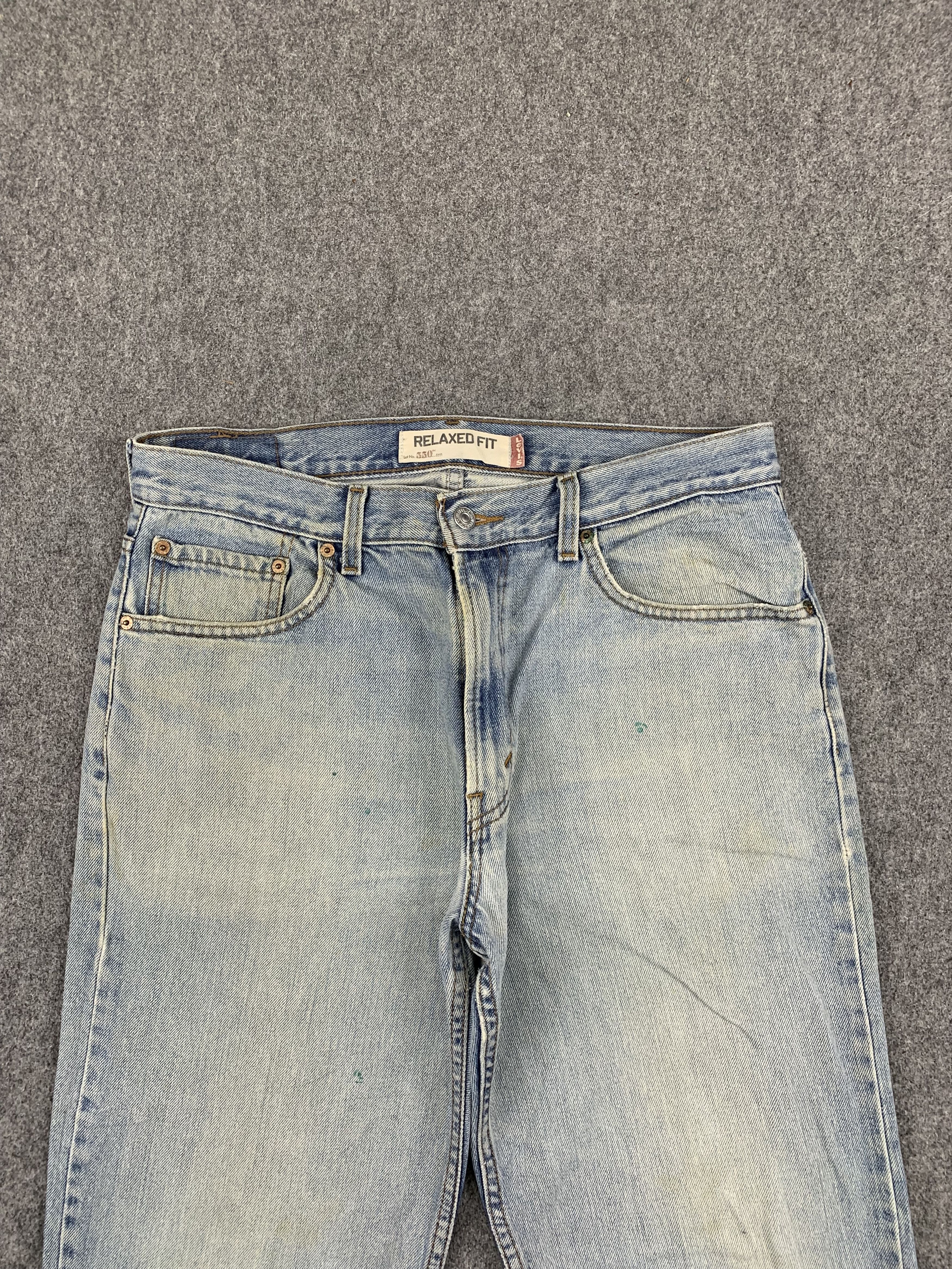 Levi's Vintage Levis 550 Light Wash Jeans DP1846 Size US 35 - 2 Thumbnail