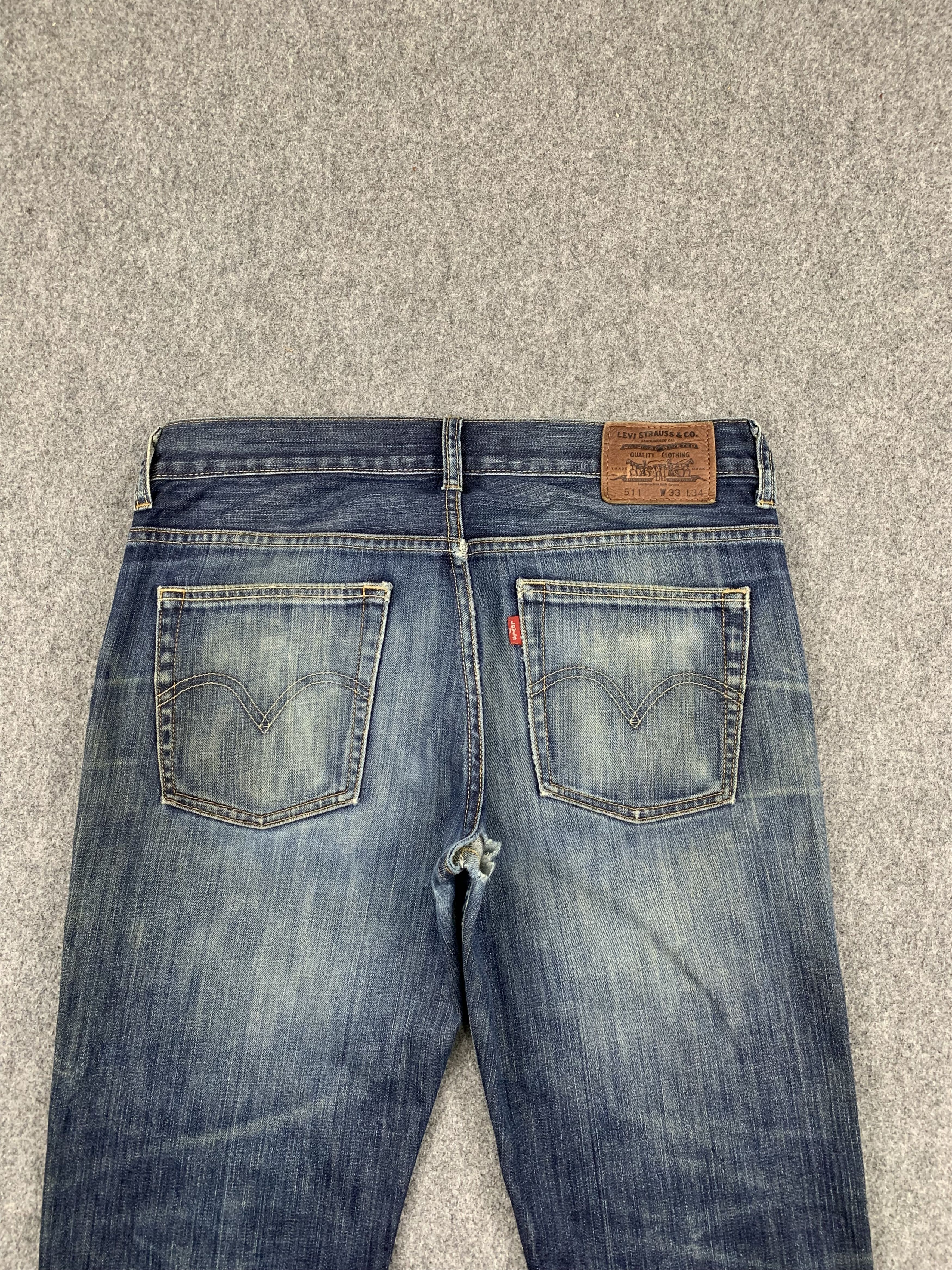 Levi's Vintage Levis 511 Faded Blue Jeans DP1848 Size US 35 - 4 Thumbnail