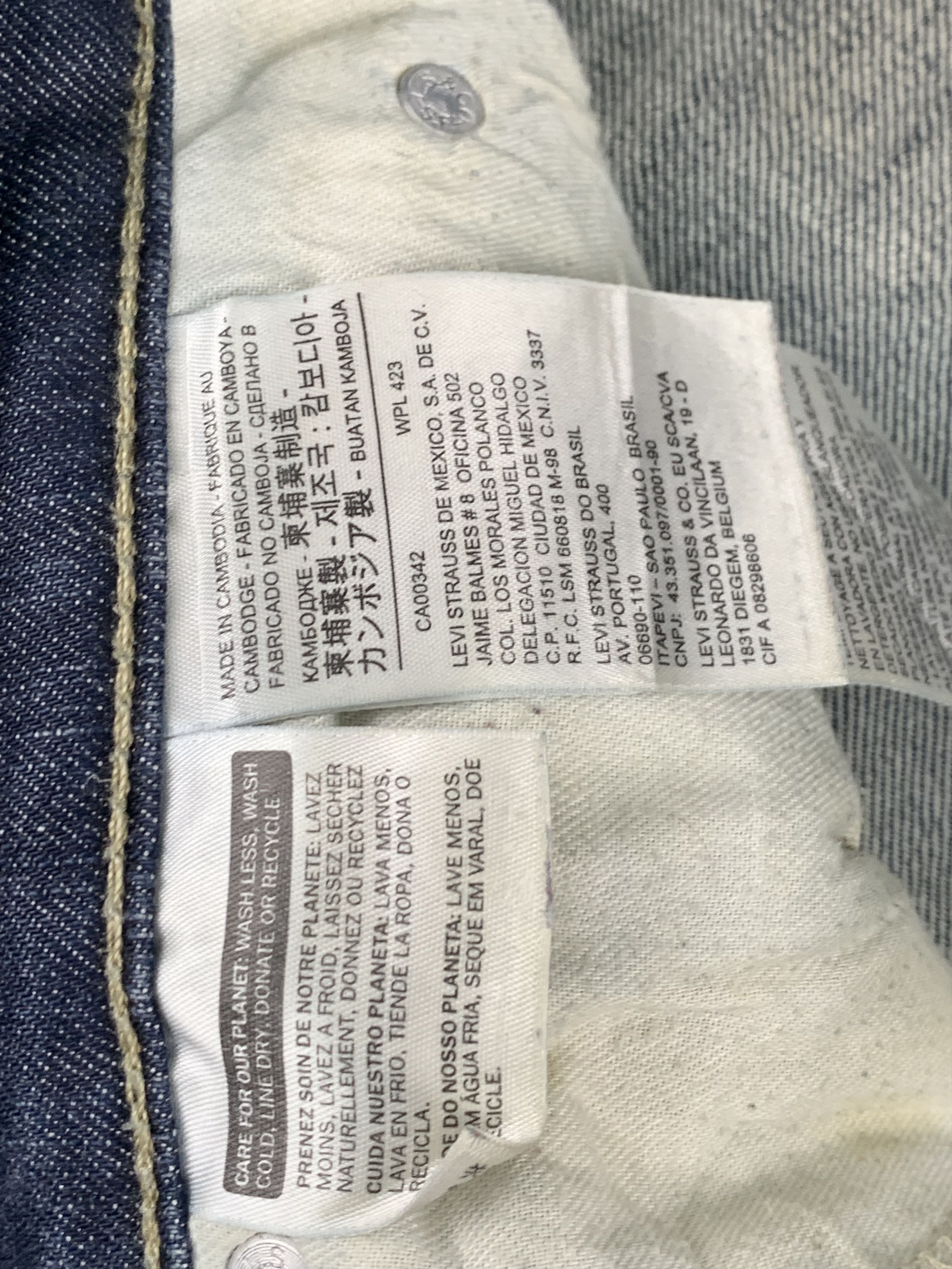 Levi's × Vintage Vintage Levis 511 Faded Blue Jeans DP1849 Size US 34 / EU 50 - 7 Thumbnail