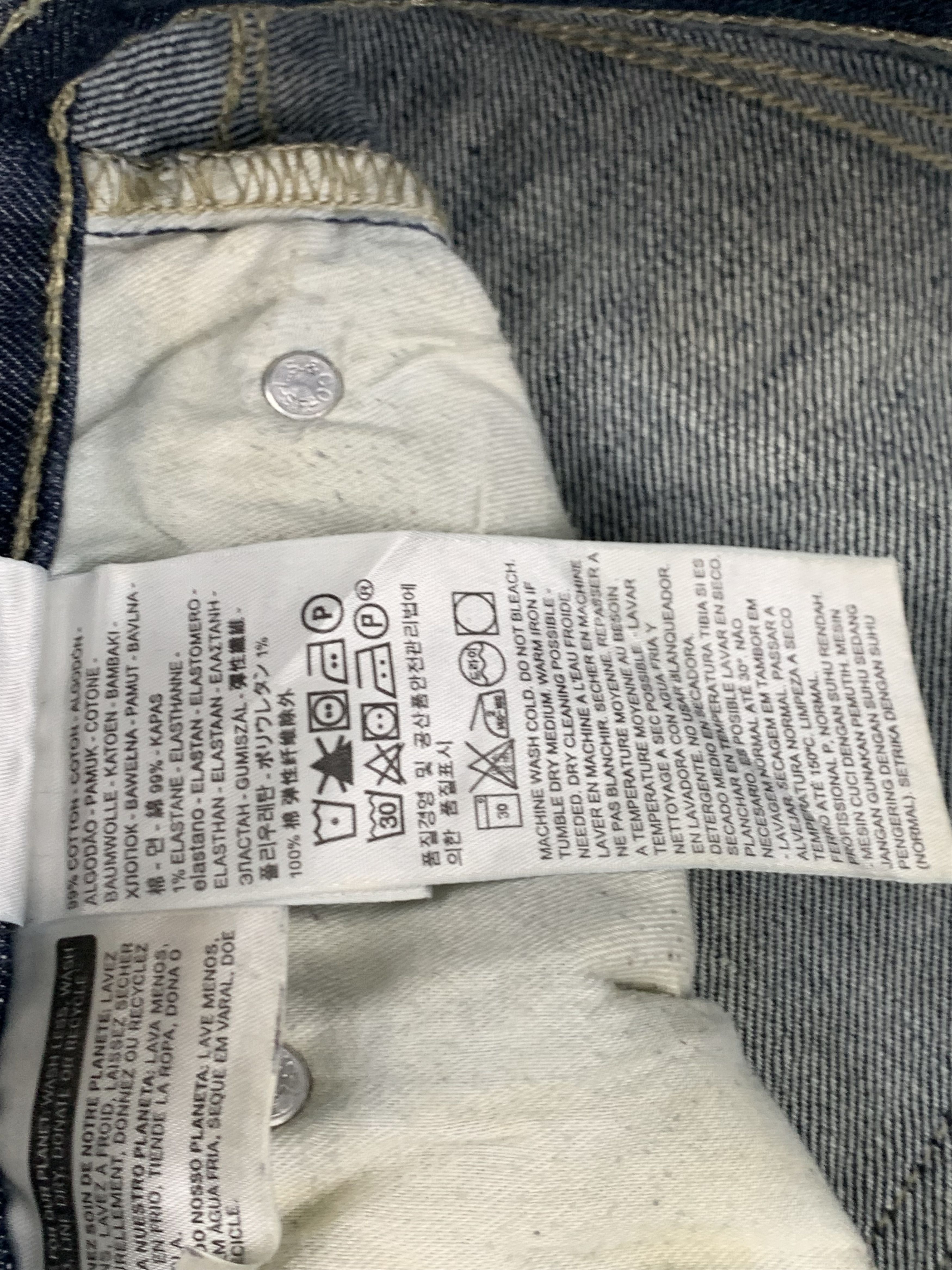 Levi's × Vintage Vintage Levis 511 Faded Blue Jeans DP1849 Size US 34 / EU 50 - 8 Thumbnail