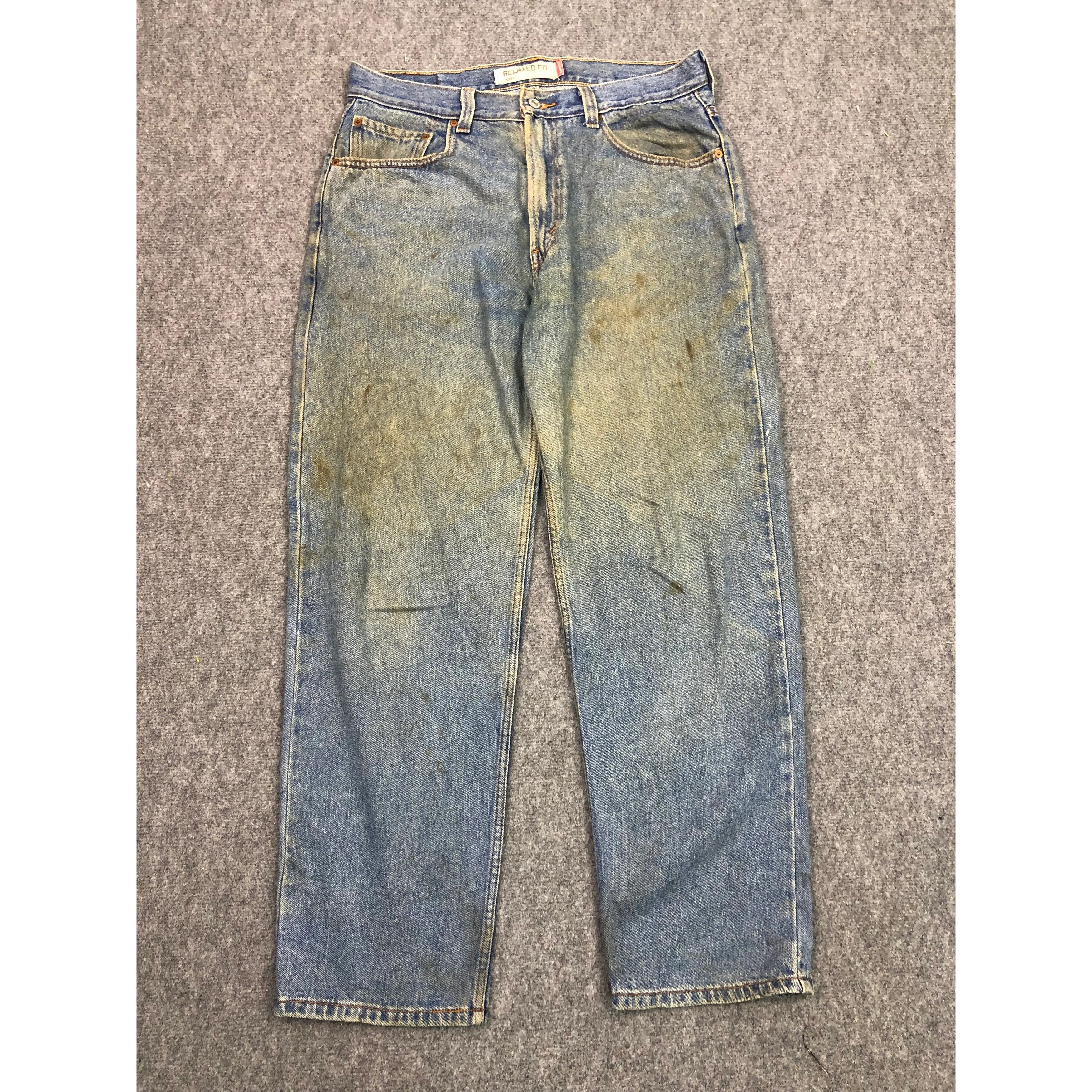 Levi's Vintage Levis 550 Relaxed Fit Dirty Wash Denim DP0353 Size US 36 / EU 52 - 1 Thumbnail
