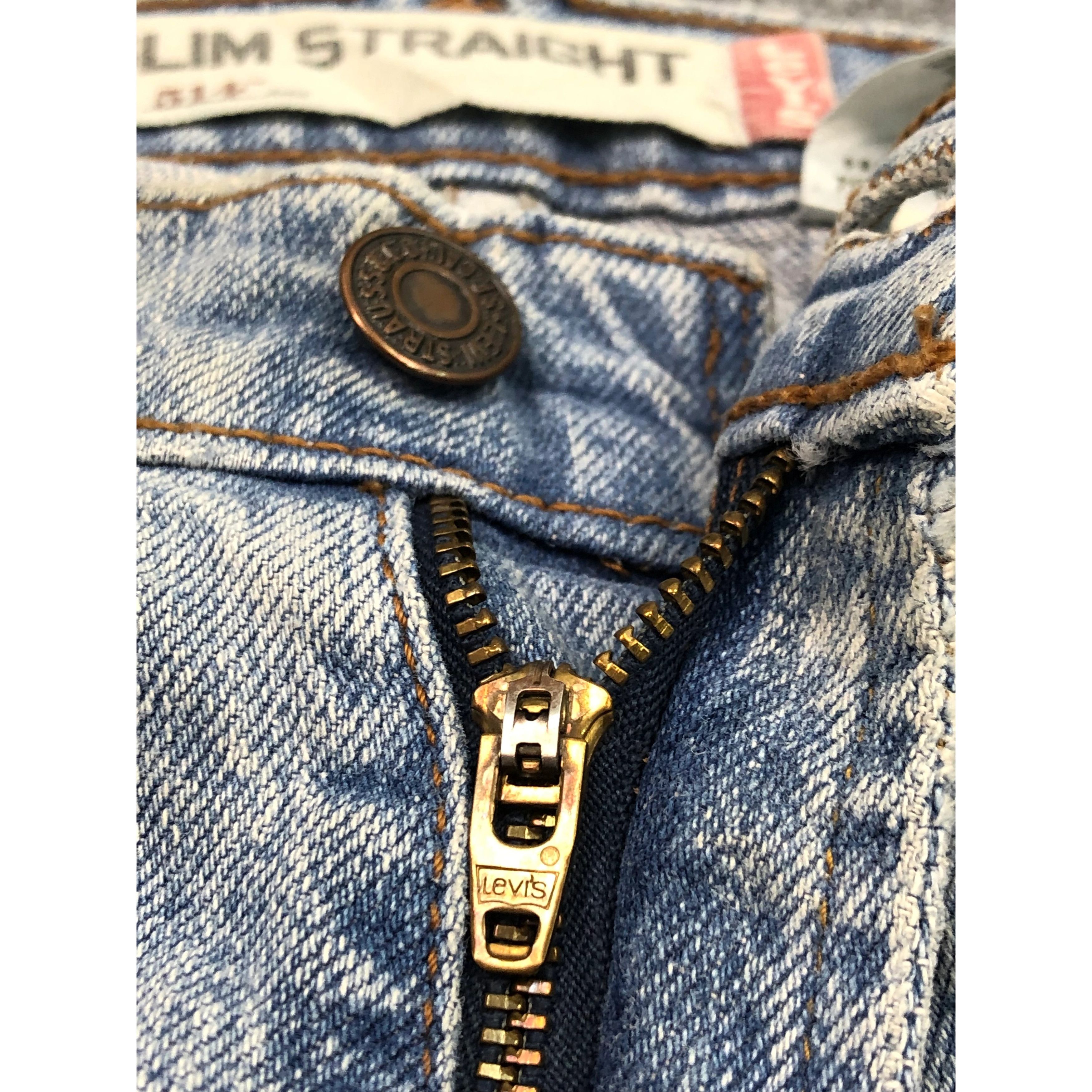 Levi's × Vintage Vintage Levis 514 Blue Jeans Lightwash DP0355 Size US 34 / EU 50 - 7 Thumbnail