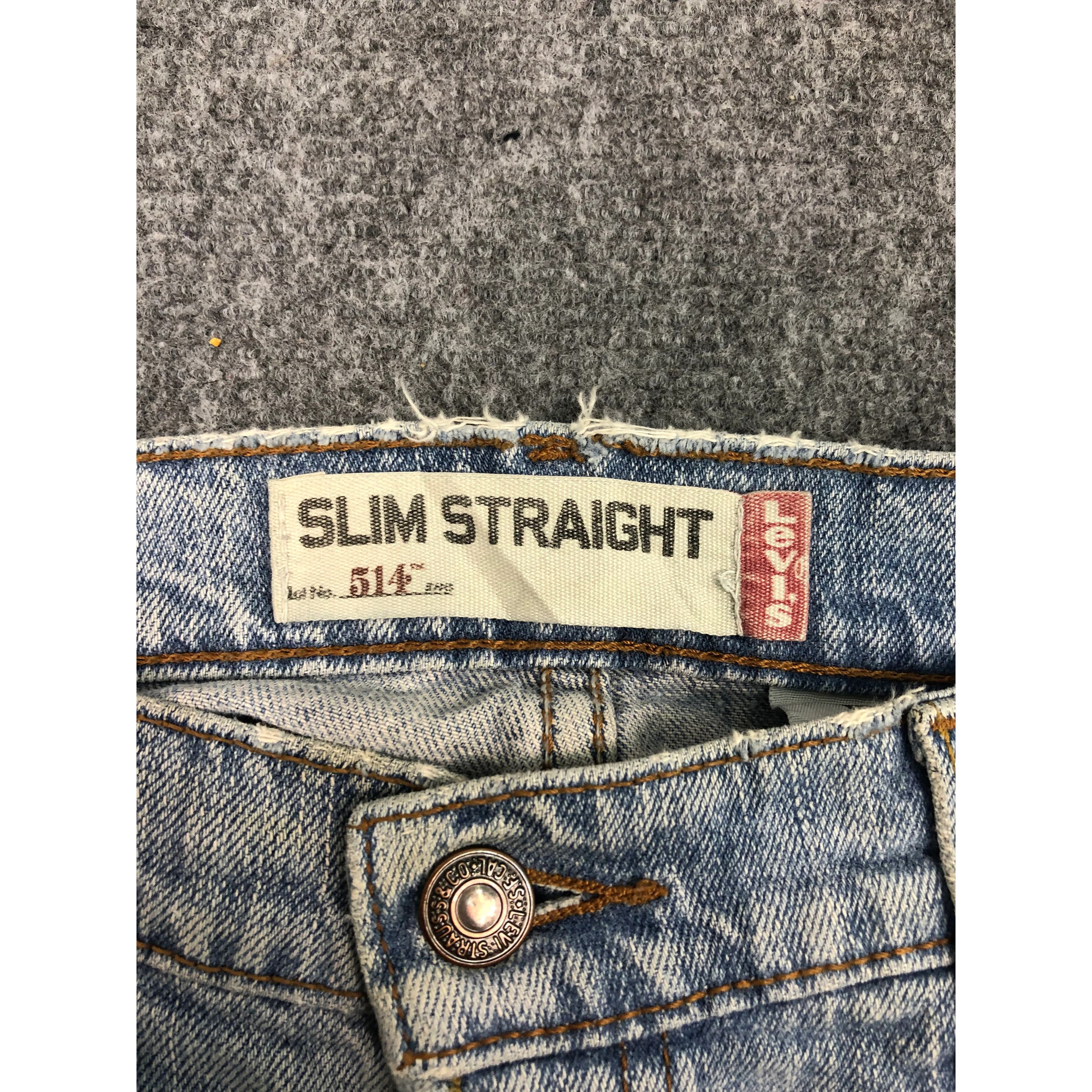 Levi's × Vintage Vintage Levis 514 Blue Jeans Lightwash DP0355 Size US 34 / EU 50 - 5 Thumbnail
