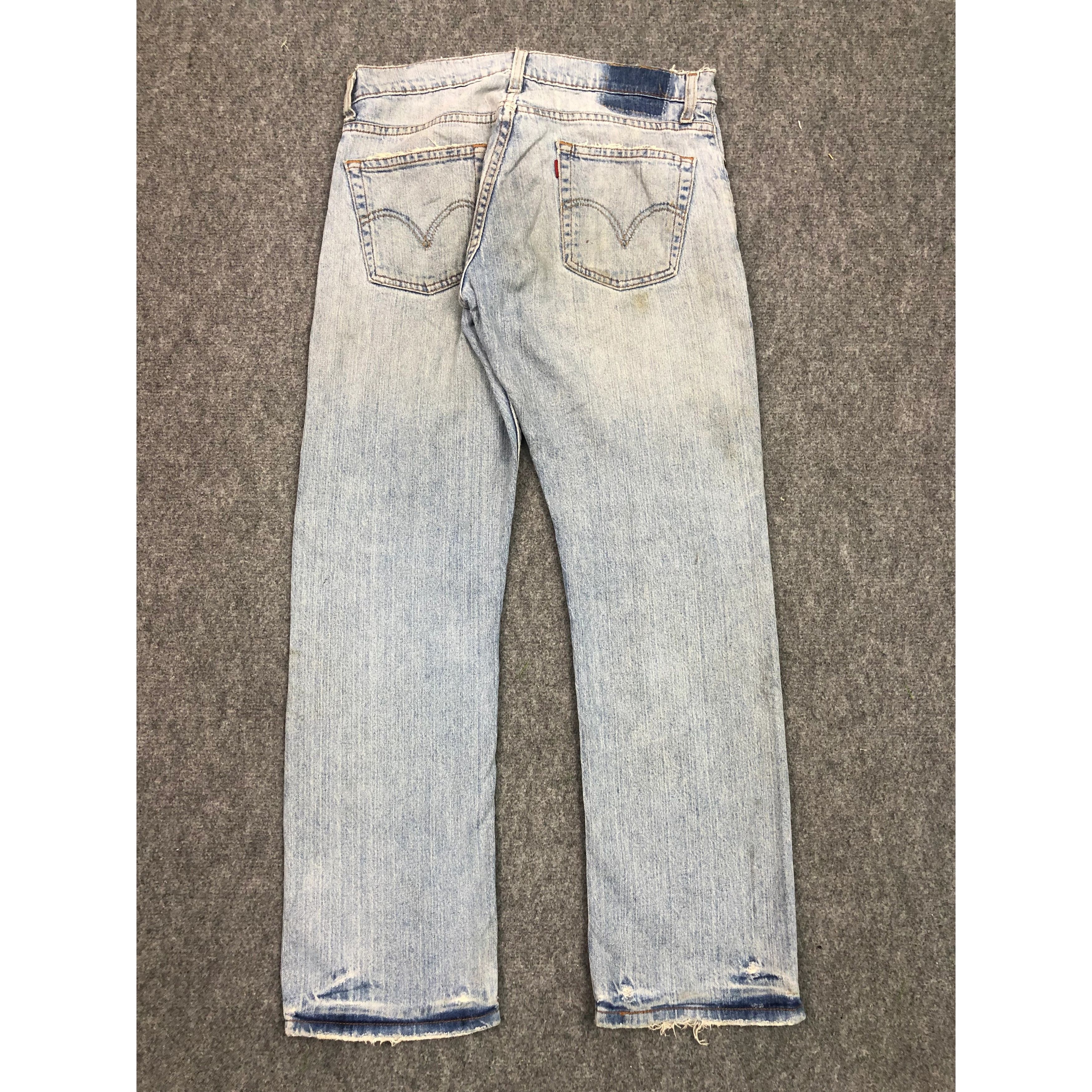 Levi's × Vintage Vintage Levis 514 Blue Jeans Lightwash DP0355 Size US 34 / EU 50 - 2 Thumbnail