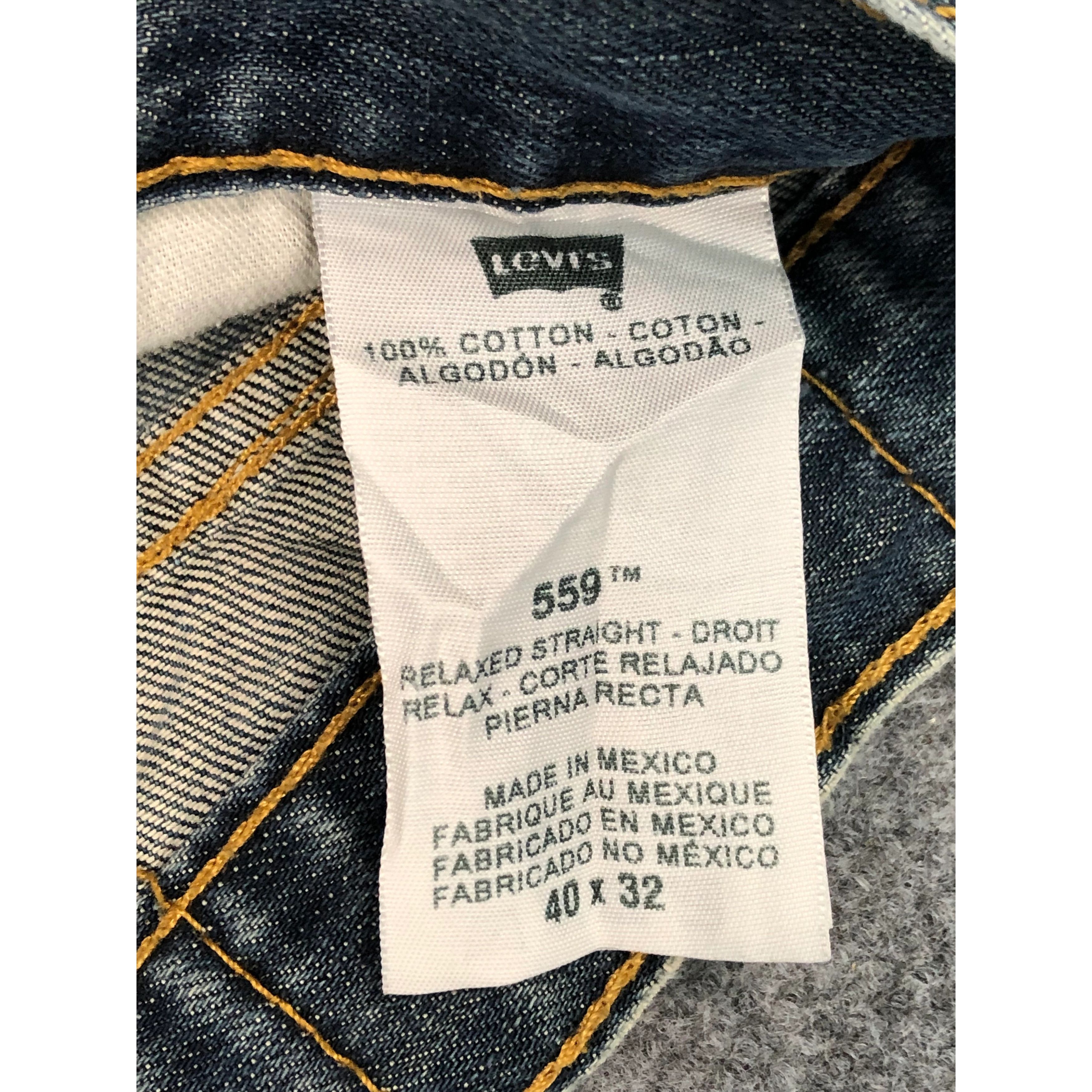 Levi's Vintage Levis 559 Denim Blue Jeans DP0232 Size US 31 - 6 Thumbnail
