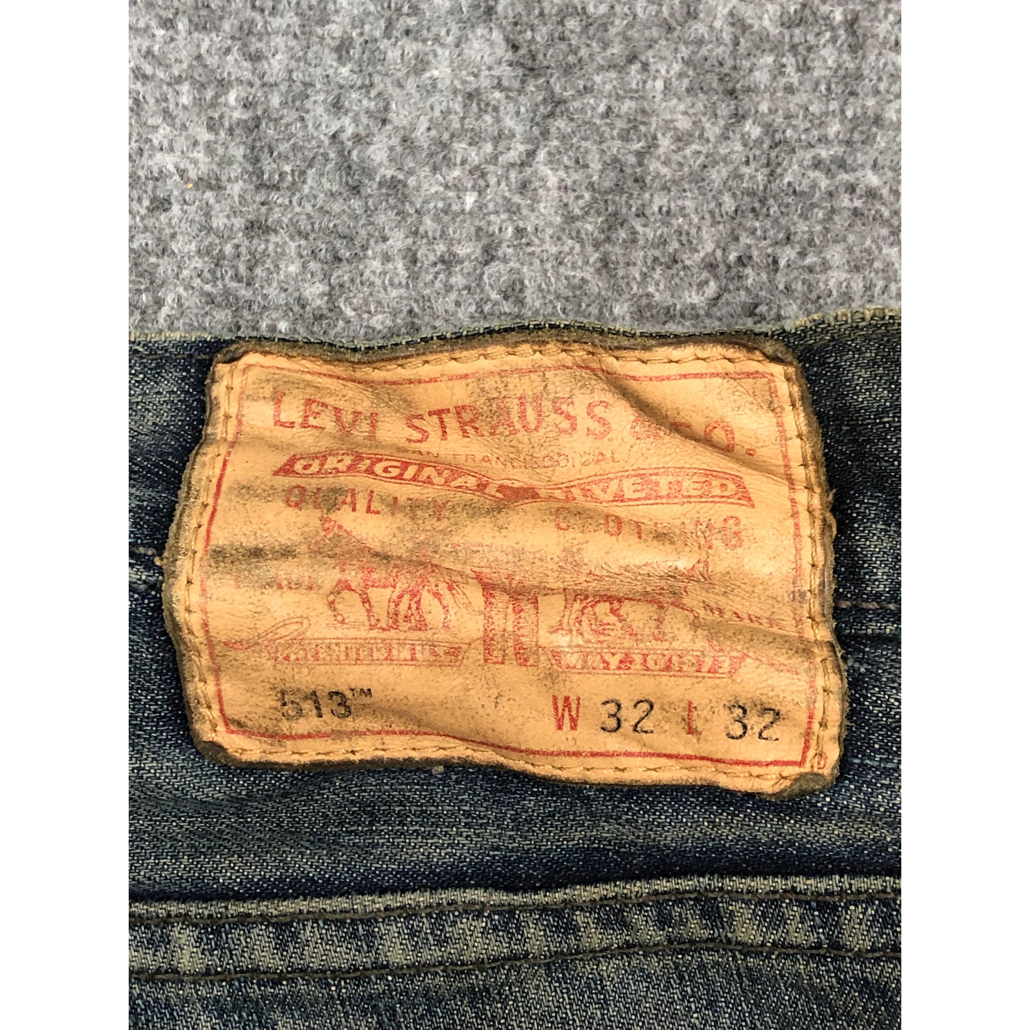 Levi's Vintage Levis 513 Blue Denim Jeans DP0233 Size US 33 - 5 Thumbnail