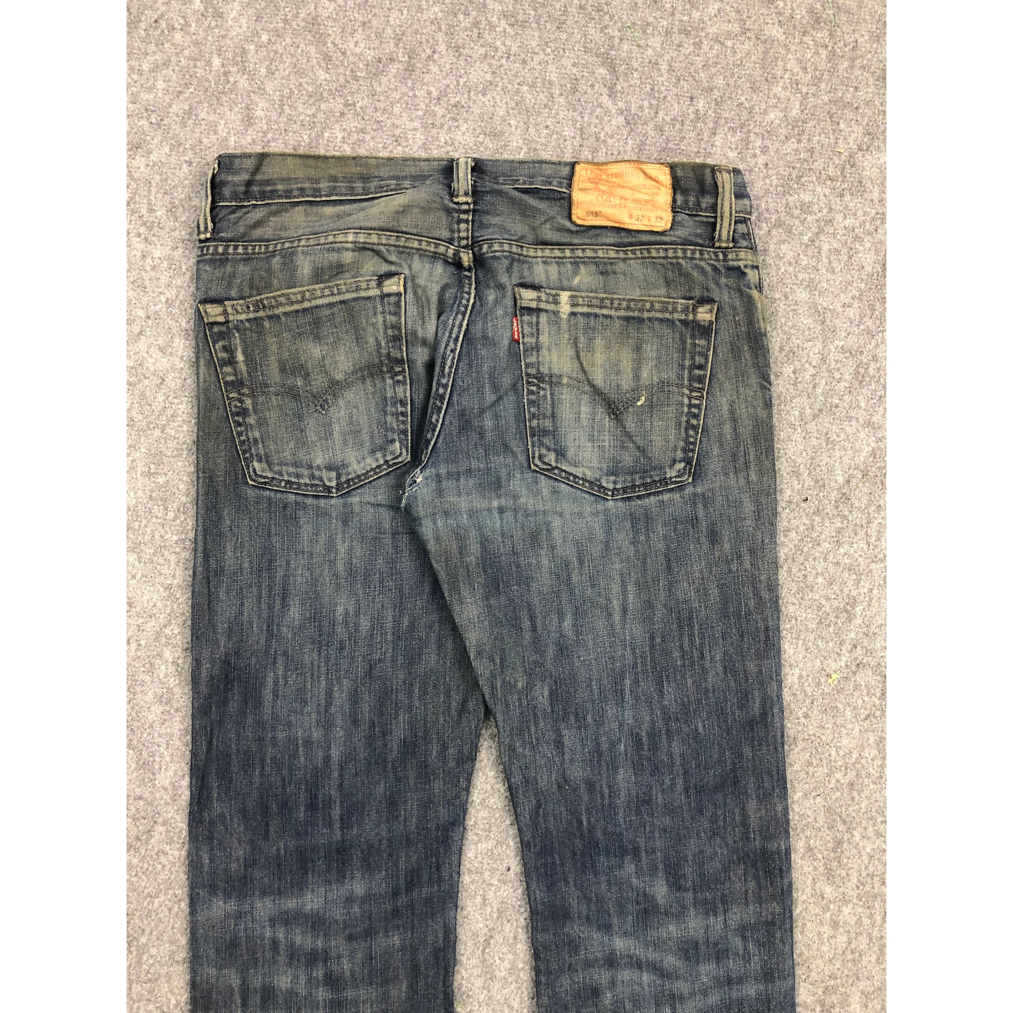Levi's Vintage Levis 513 Blue Denim Jeans DP0233 Size US 33 - 4 Thumbnail