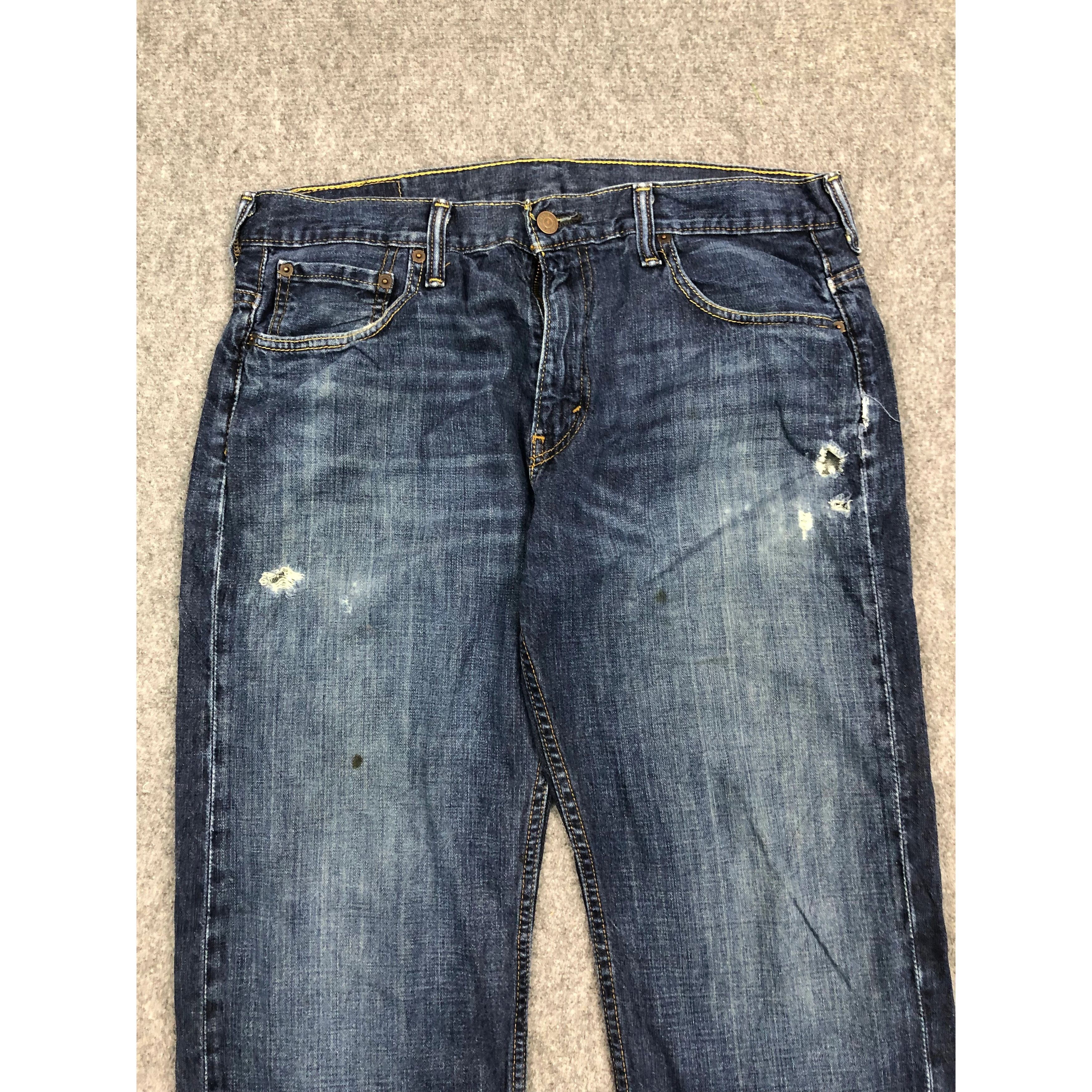 Levi's Vintage levis Blue Denim Jeans DP0234 Size US 35 - 3 Thumbnail