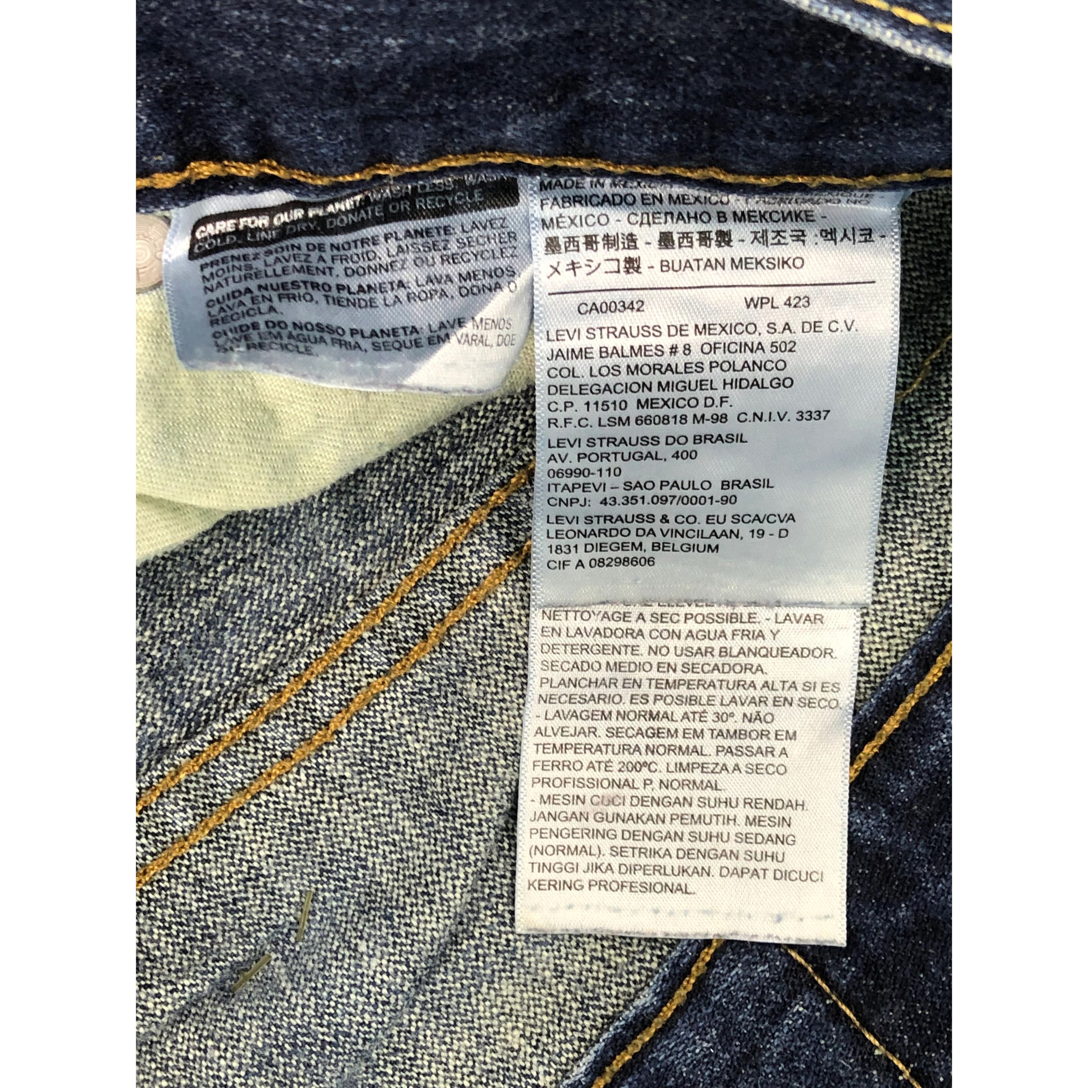 Levi's Vintage levis Blue Denim Jeans DP0234 Size US 35 - 6 Thumbnail