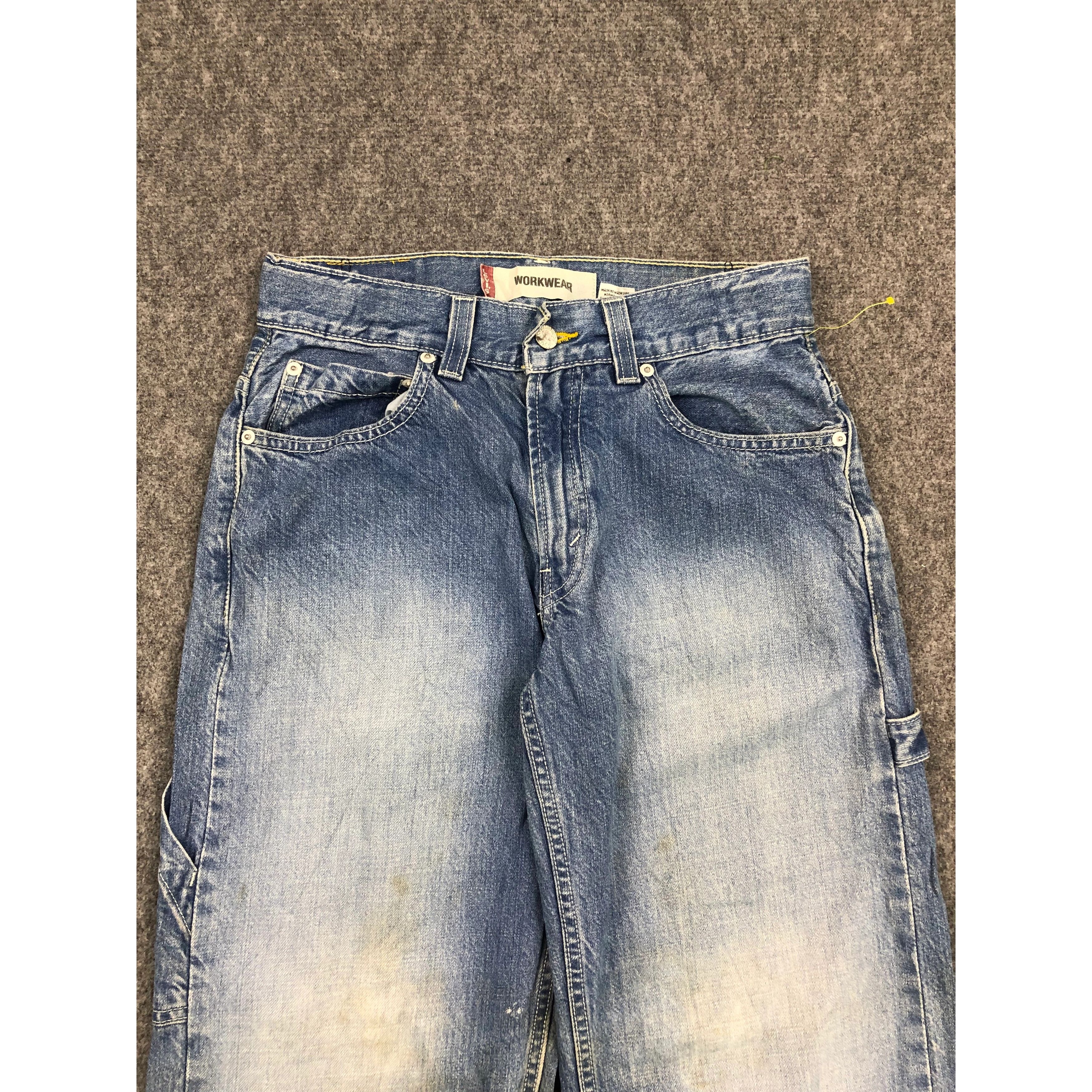 Levi's Vintage levis Workwear Blue Jeans Lightwash DP0239 Size US 28 / EU 44 - 3 Thumbnail
