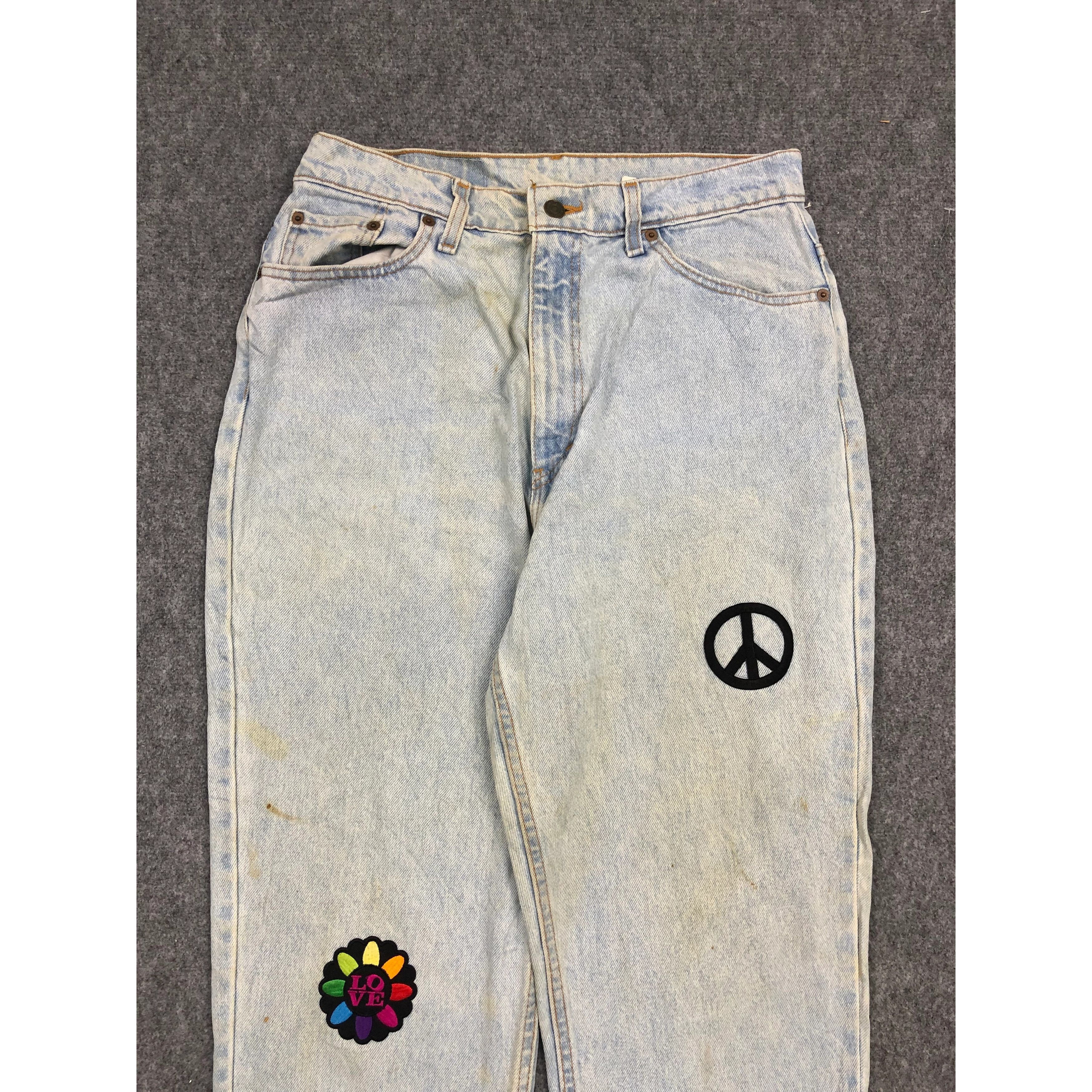 Levi's Vintage 90s Levis 521 Lightwash Tapered Fit Denim DP0238 Size US 31 - 3 Thumbnail