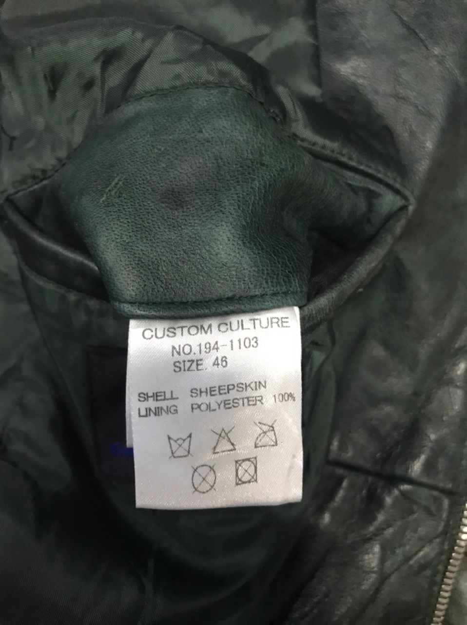 Japanese Brand CCustom Culture Distressed Leather Biker Jacket Size US S / EU 44-46 / 1 - 13 Thumbnail