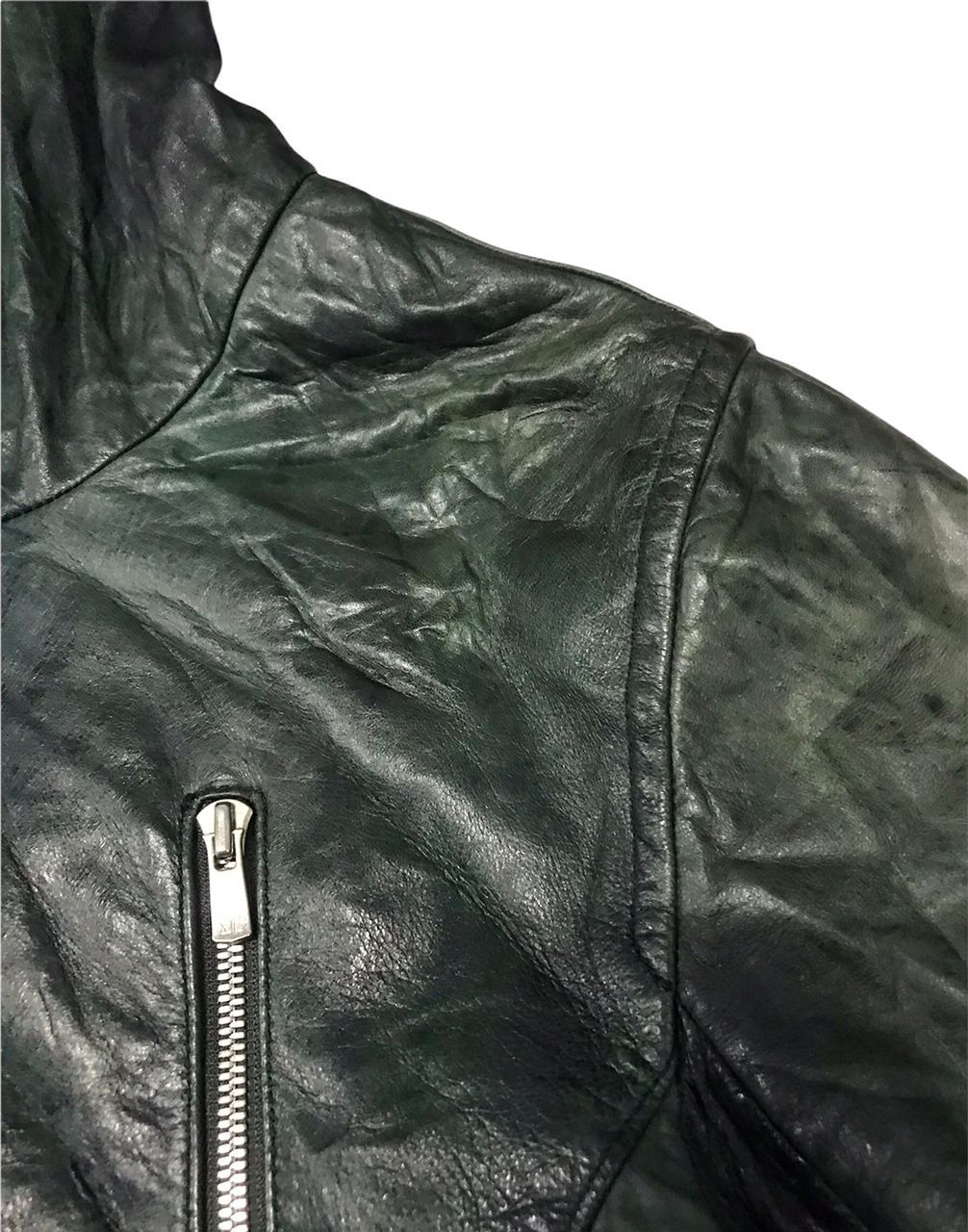 Japanese Brand CCustom Culture Distressed Leather Biker Jacket Size US S / EU 44-46 / 1 - 8 Thumbnail