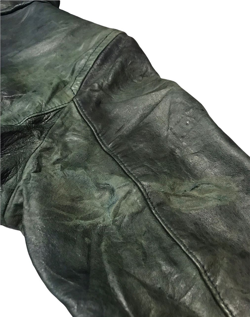 Japanese Brand CCustom Culture Distressed Leather Biker Jacket Size US S / EU 44-46 / 1 - 9 Thumbnail