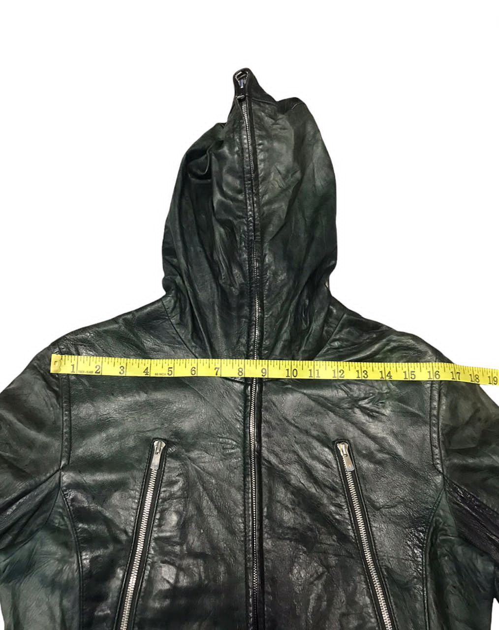 Japanese Brand CCustom Culture Distressed Leather Biker Jacket Size US S / EU 44-46 / 1 - 18 Thumbnail