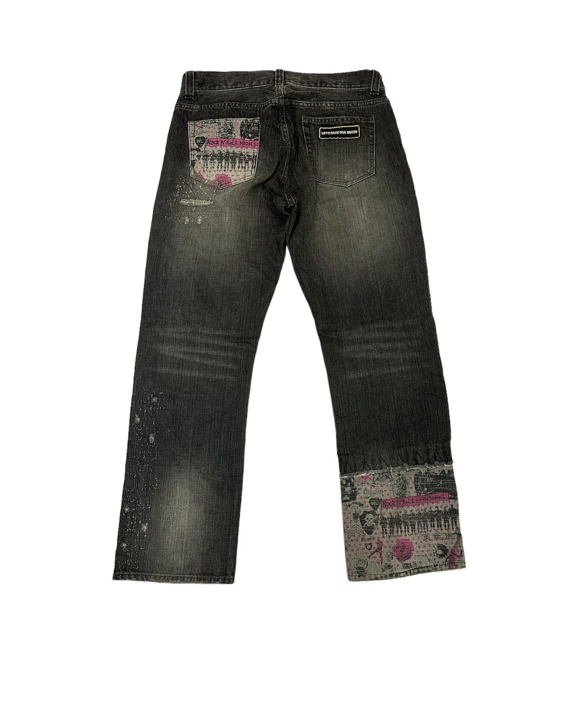 Beauty Beast × Hysteric Glamour × Japanese Brand Rare WWL Distressed & Patchworks Jeans Size US 32 / EU 48 - 6 Thumbnail