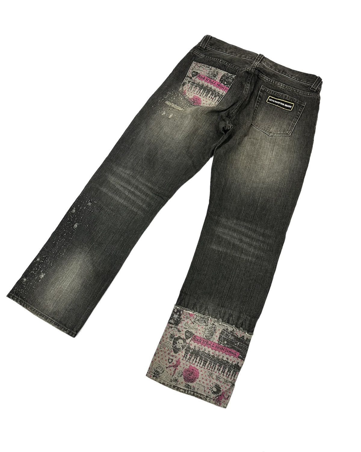 Beauty Beast × Hysteric Glamour × Japanese Brand Rare WWL Distressed & Patchworks Jeans Size US 32 / EU 48 - 7 Thumbnail