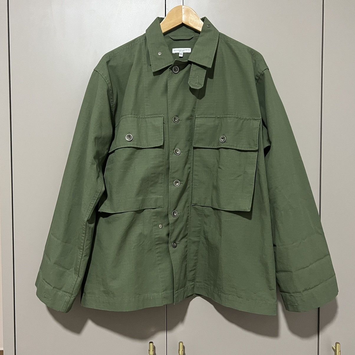 Image of Engineered Garments M43 Shirt Jacket in Green, Men's (Size XS)