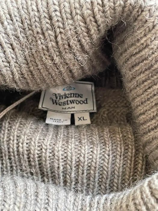 Vivienne Westwood NWT 635$ grey knit turtleneck sweater sweatshirt ...
