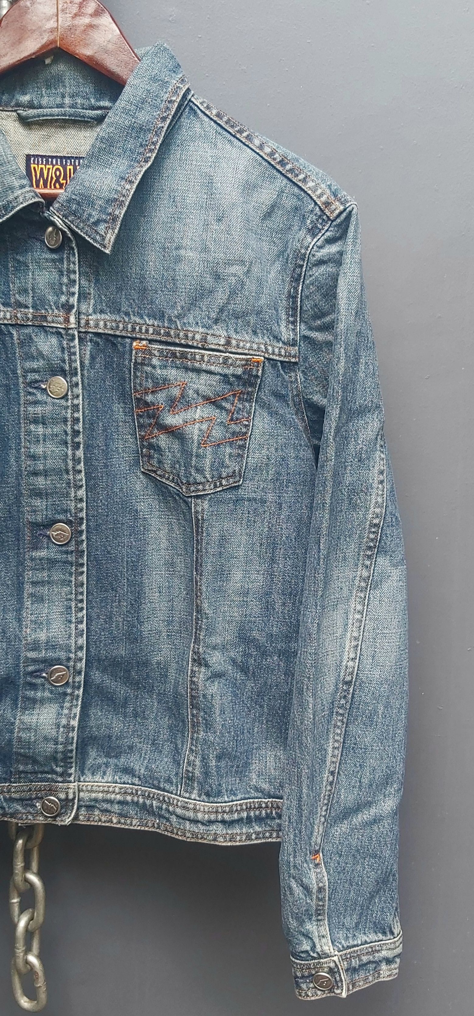 W&LT W &LT Walter Van Beirendonck Denim Trucker Jacket Size L / US 10 / IT 46 - 3 Thumbnail