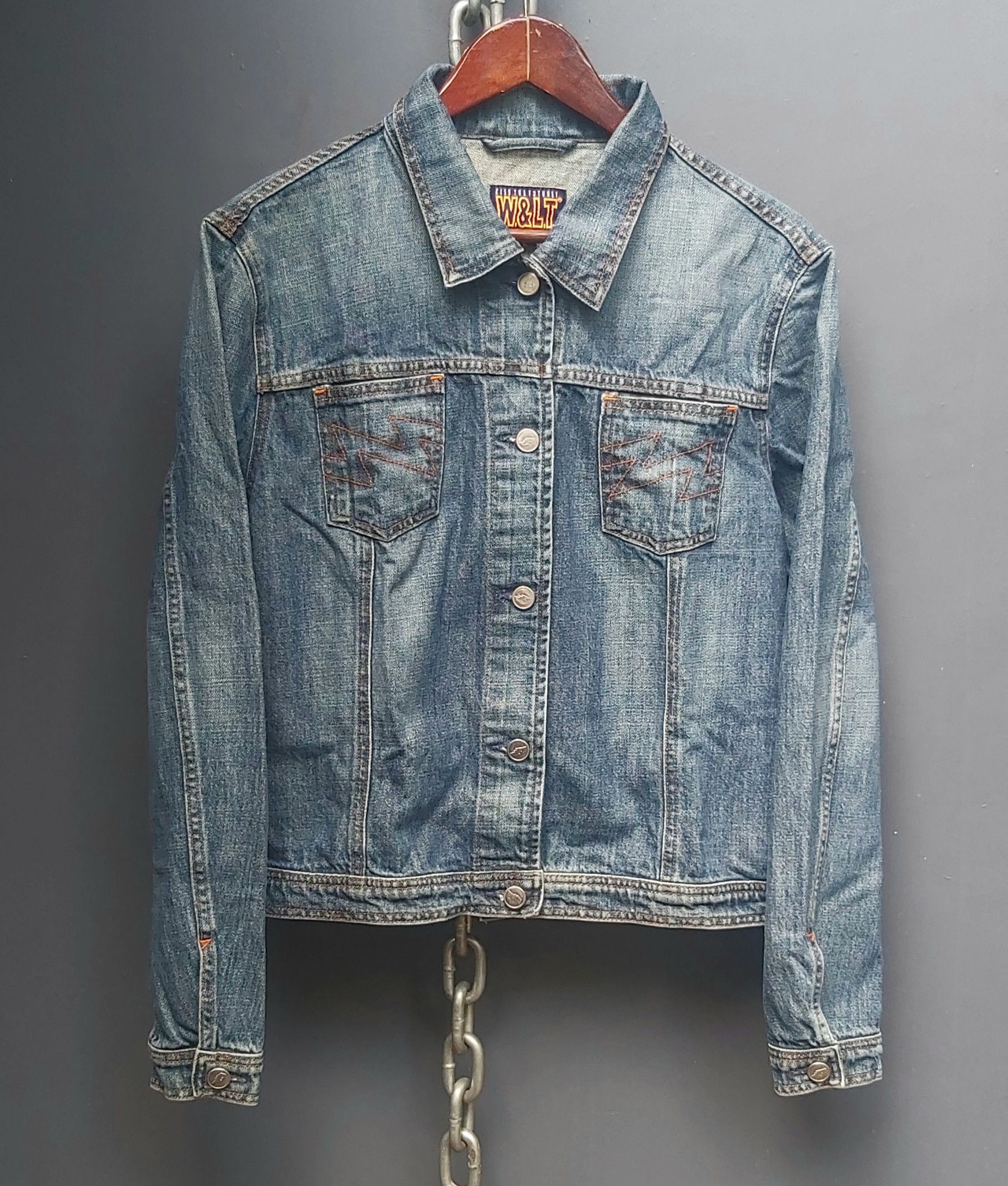 W&LT W &LT Walter Van Beirendonck Denim Trucker Jacket Size L / US 10 / IT 46 - 2 Thumbnail