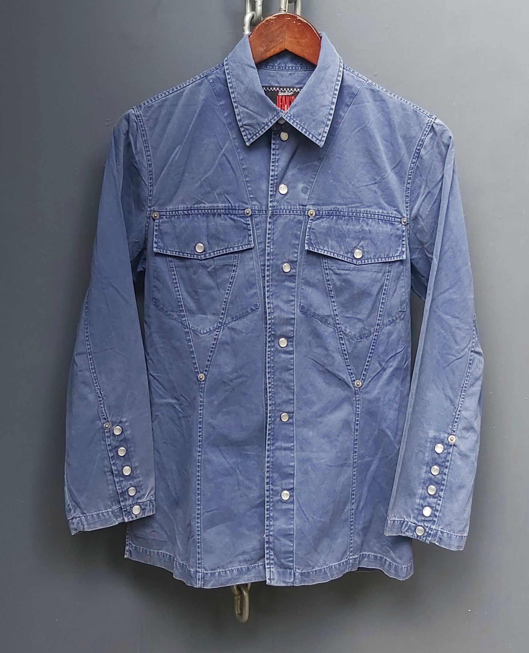 Jean Paul Gaultier Jean Paul Gaultier Pearl Snap Button Up Shirt Size S / US 4 / IT 40 - 2 Thumbnail