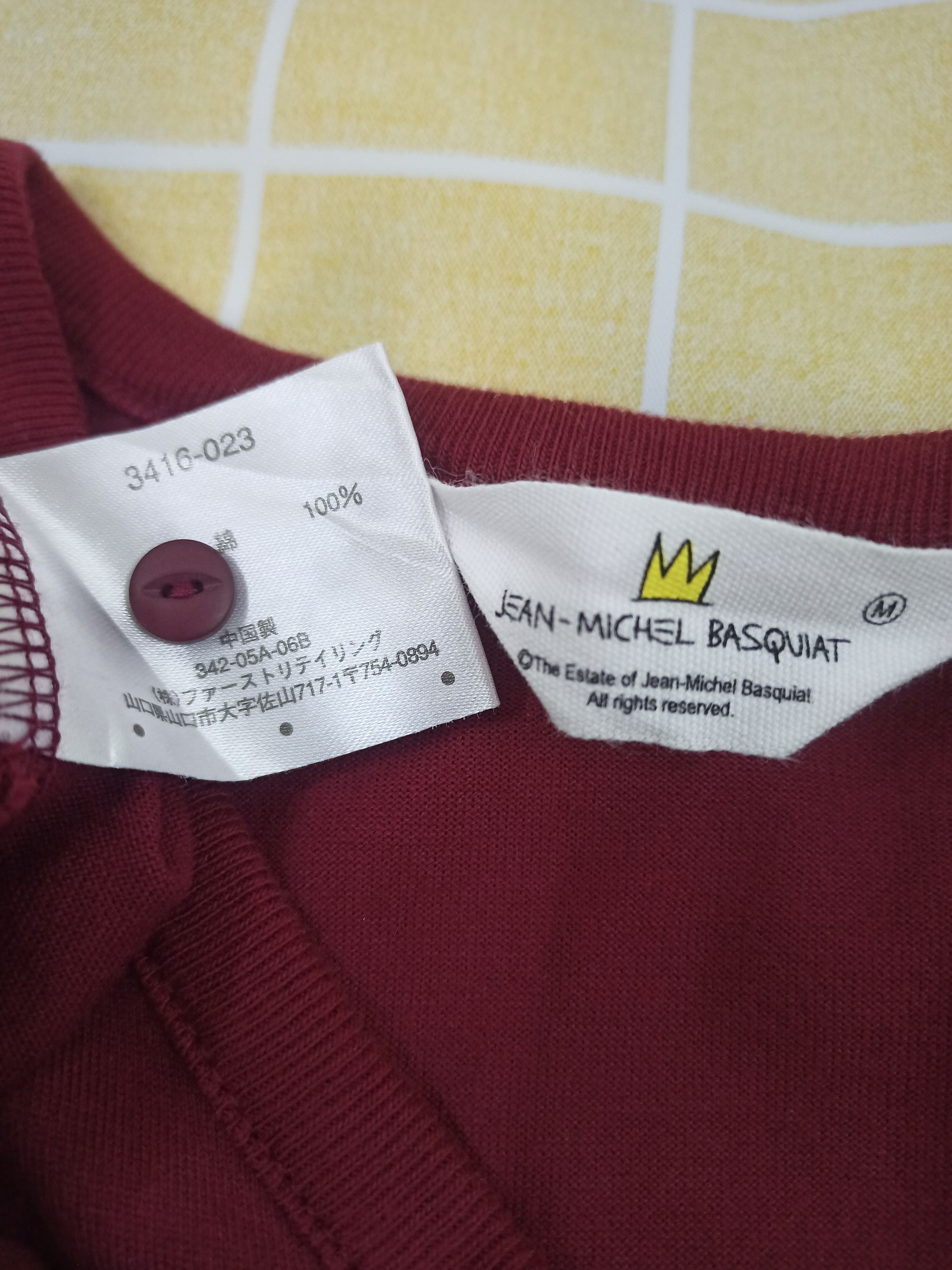 Jean-Michel Basquiat × Uniqlo × Vintage Uniqlo X Jean Michel Basquiat Button T-Shirt Size US M / EU 48-50 / 2 - 5 Thumbnail
