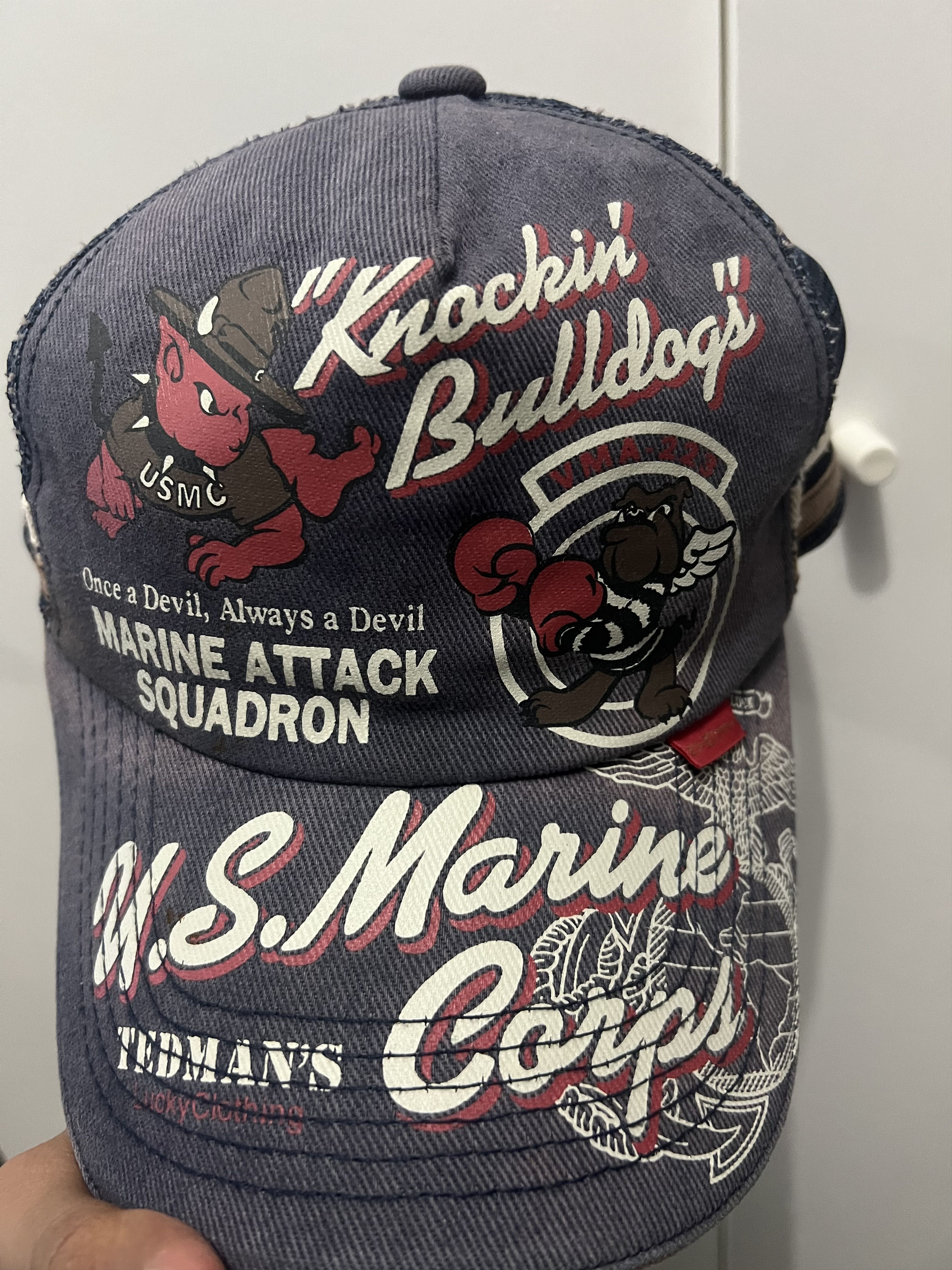 Tedman TEDMAN Knockin Bulldog Company Trucker Hat Size ONE SIZE - 11 Thumbnail