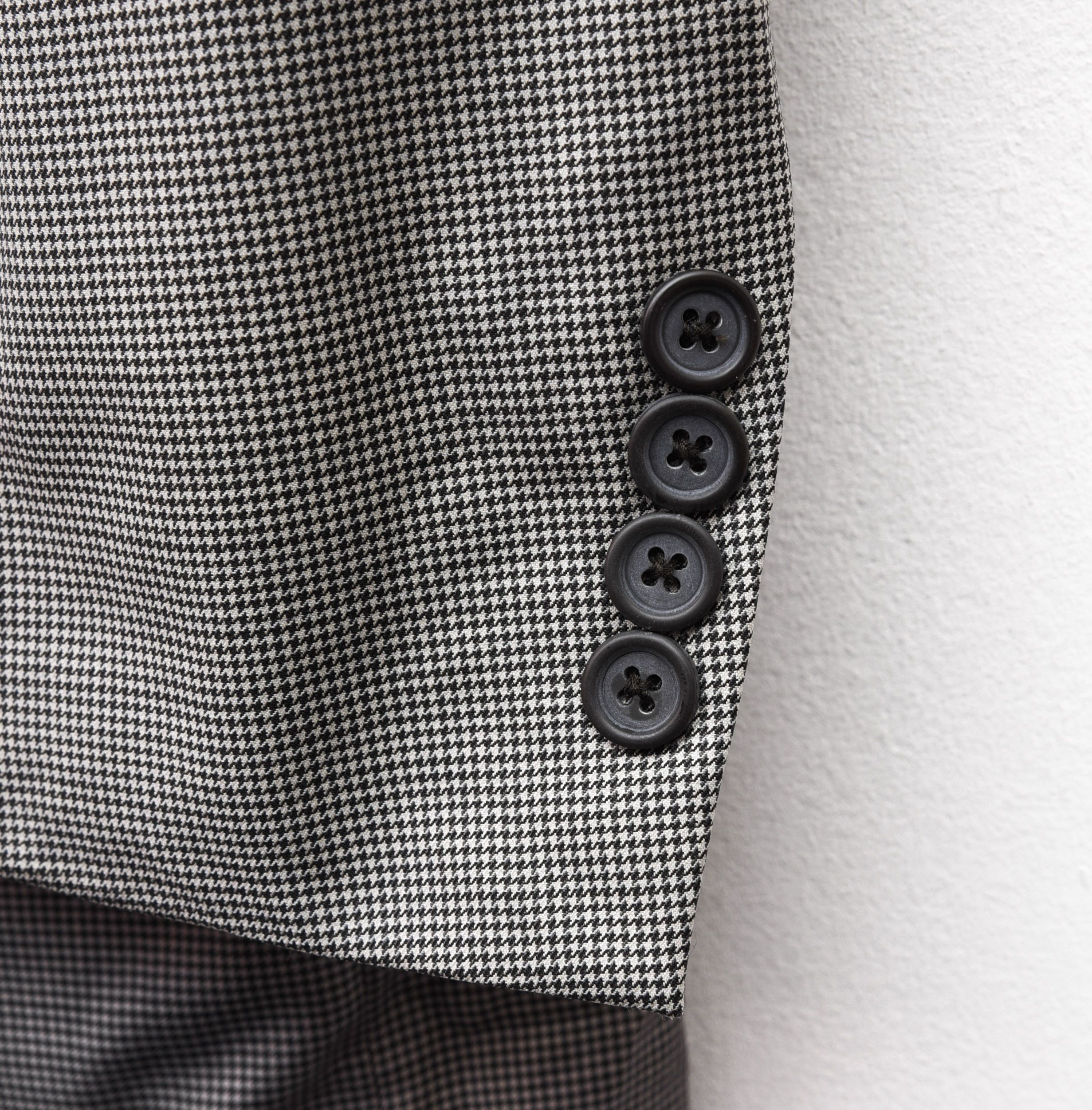 Nautica NAUTICA Wool Blazer Houndstooth Tweed Coat Jacket Grey Suit Size 42L - 5 Thumbnail