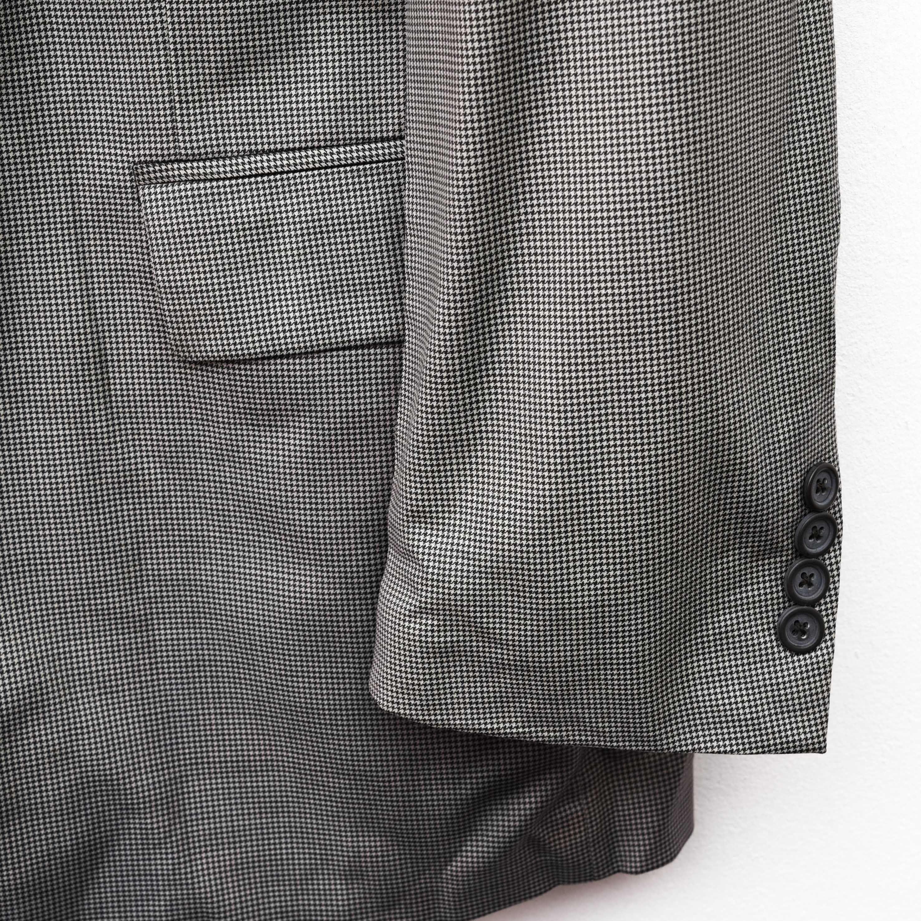 Nautica NAUTICA Wool Blazer Houndstooth Tweed Coat Jacket Grey Suit Size 42L - 4 Thumbnail