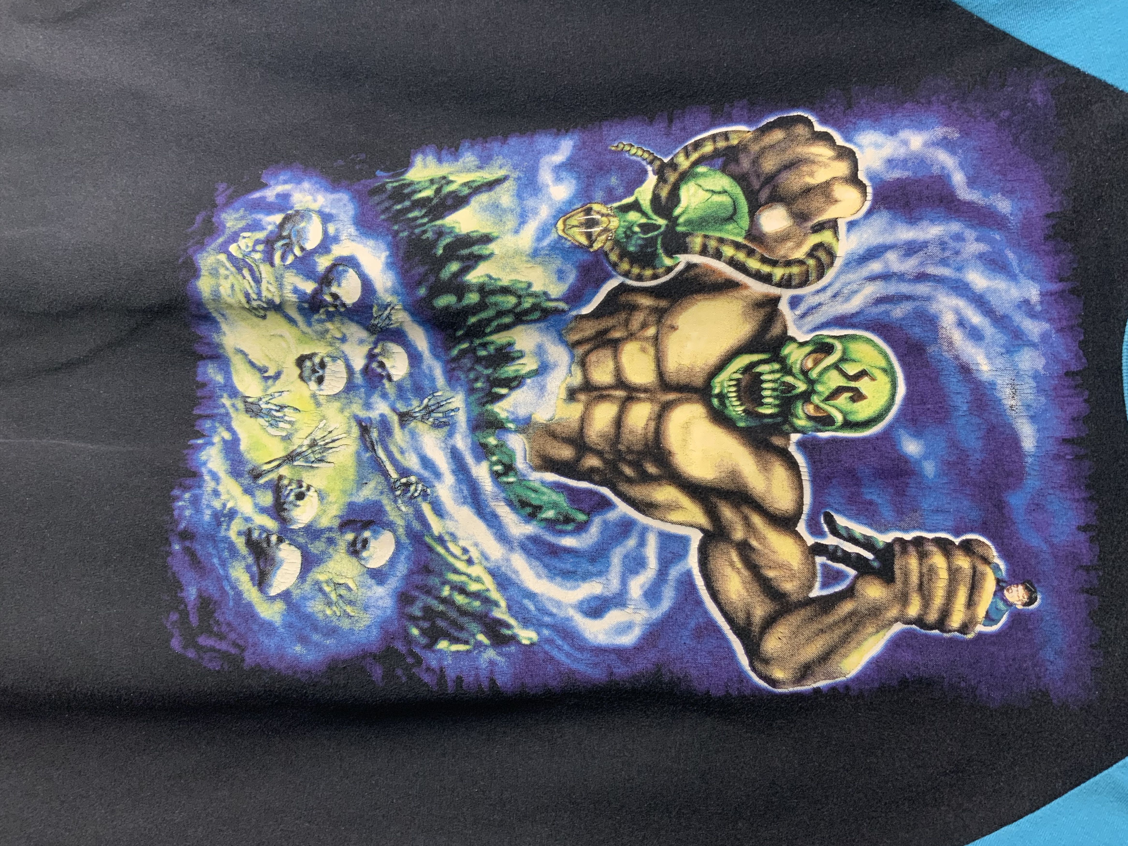 If Six Was Nine Jerzees Zombie Wrestler Cartoon Tee Size US M / EU 48-50 / 2 - 7 Thumbnail