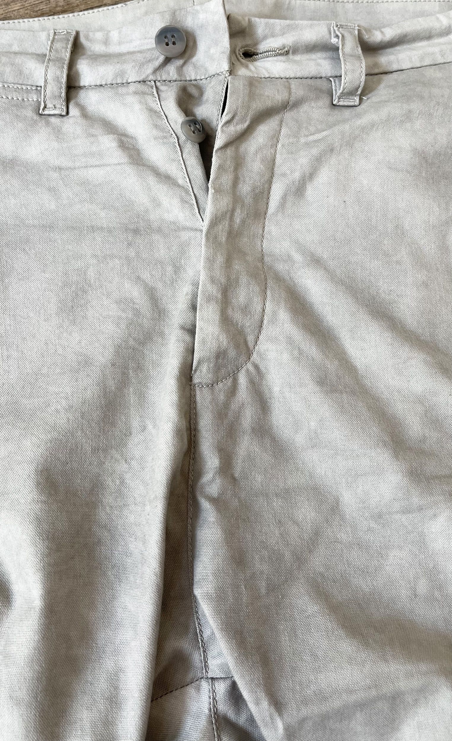 Poeme Bohemien Poème Bohémien Light Grey Washed Cotton Patch Pocket Pants Size US 32 / EU 48 - 4 Thumbnail