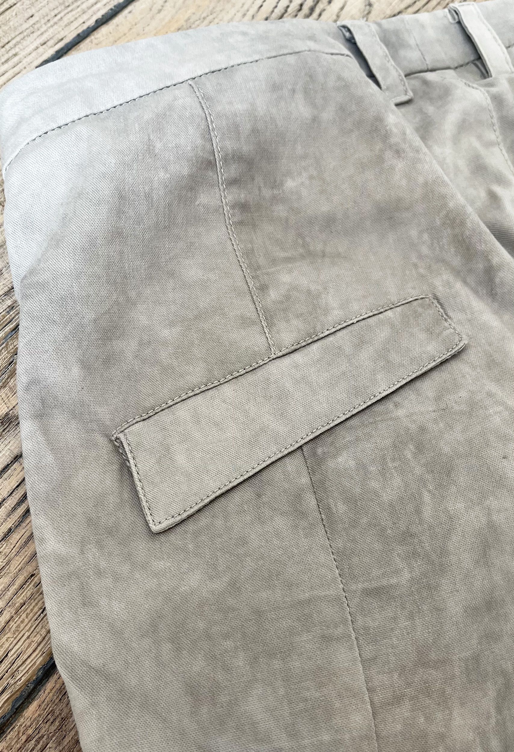 Poeme Bohemien Poème Bohémien Light Grey Washed Cotton Patch Pocket Pants Size US 32 / EU 48 - 5 Thumbnail