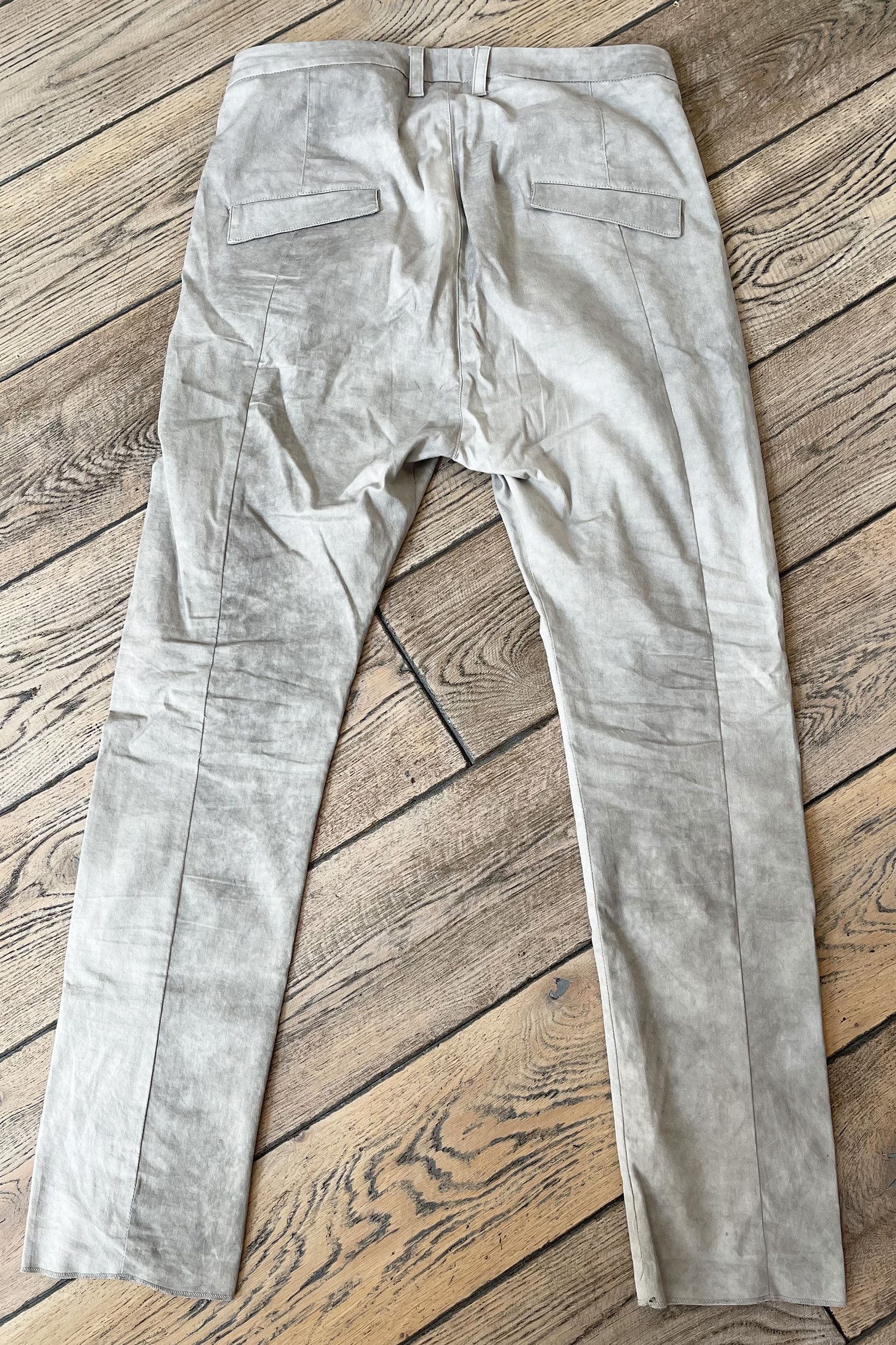 Poeme Bohemien Poème Bohémien Light Grey Washed Cotton Patch Pocket Pants Size US 32 / EU 48 - 2 Thumbnail
