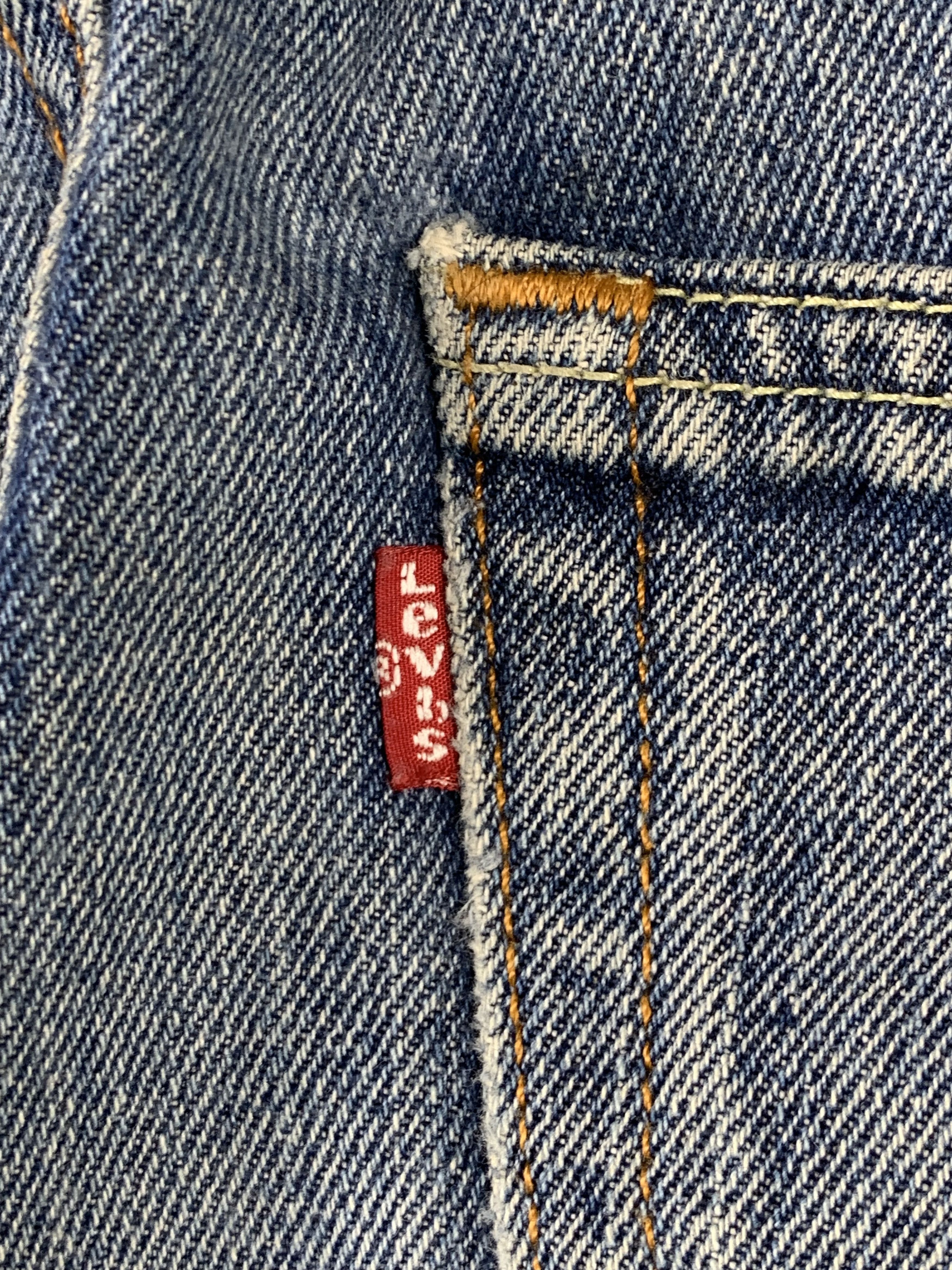 Levi's Vintage Levis 505 Faded Blue Jeans DP2108 Size US 35 - 4 Thumbnail