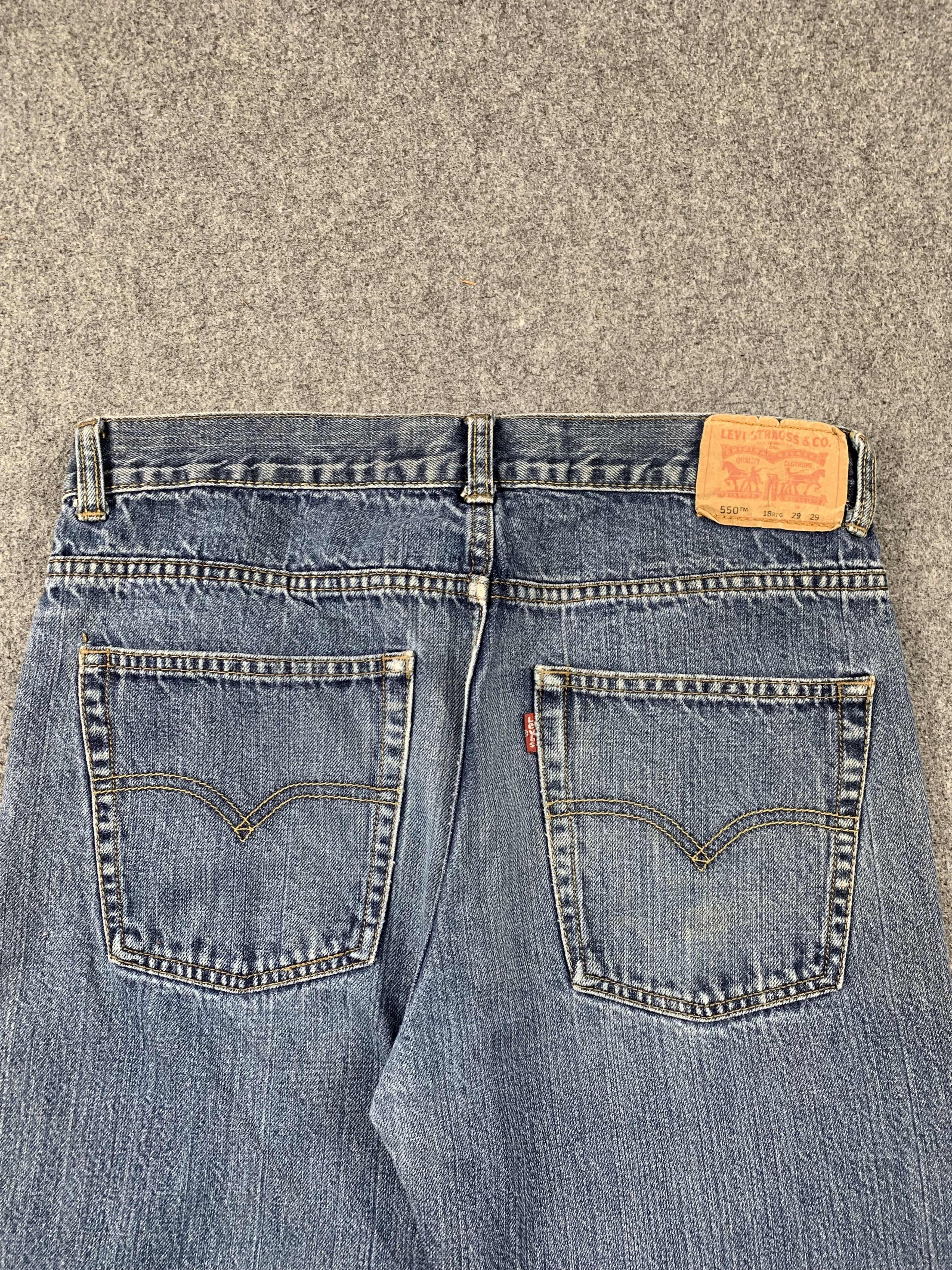 Levi's Vintage Levis 550 Faded Blue Jeans DP2109 Size US 30 / EU 46 - 4 Thumbnail