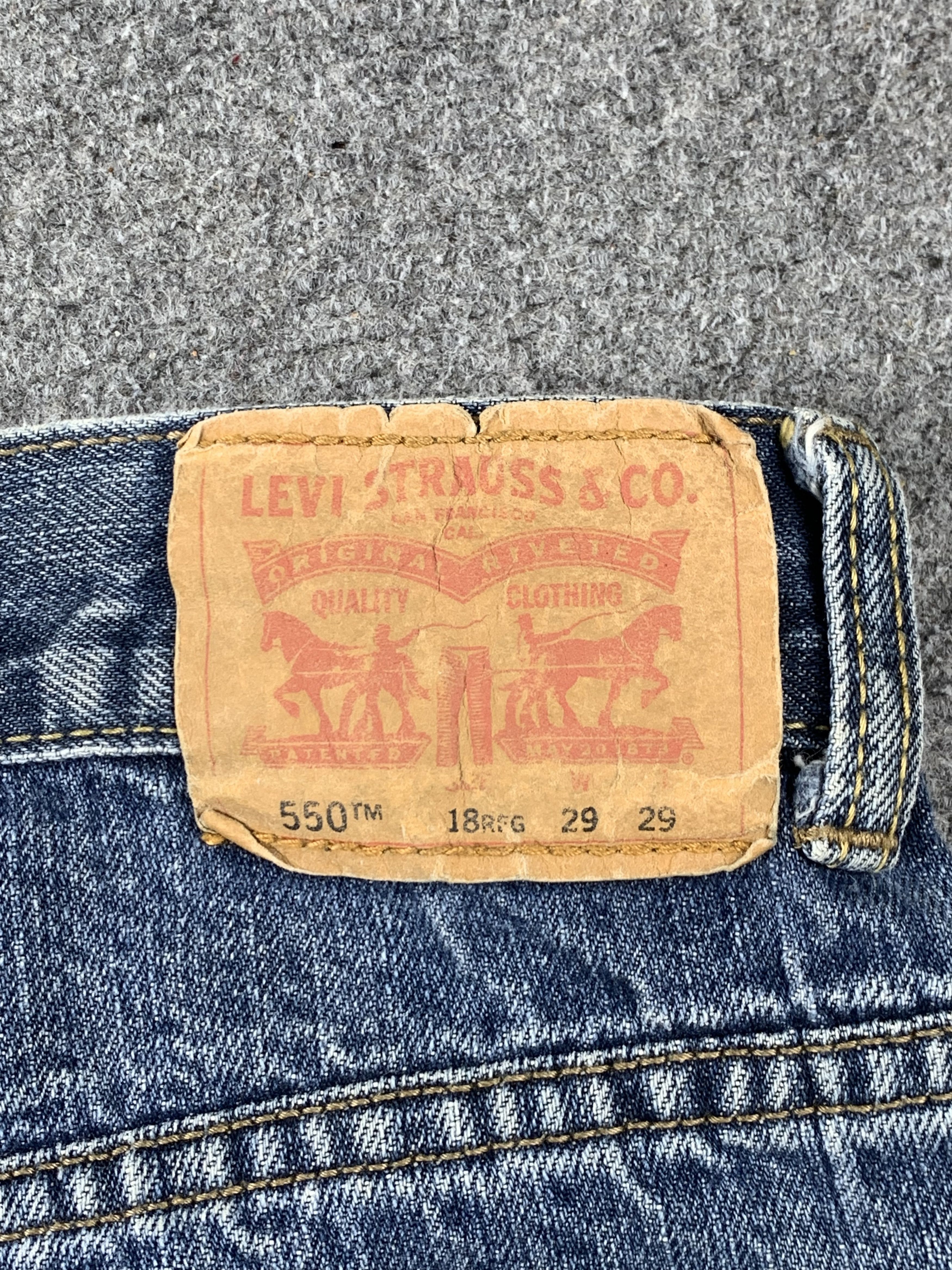 Levi's Vintage Levis 550 Faded Blue Jeans DP2109 Size US 30 / EU 46 - 5 Thumbnail