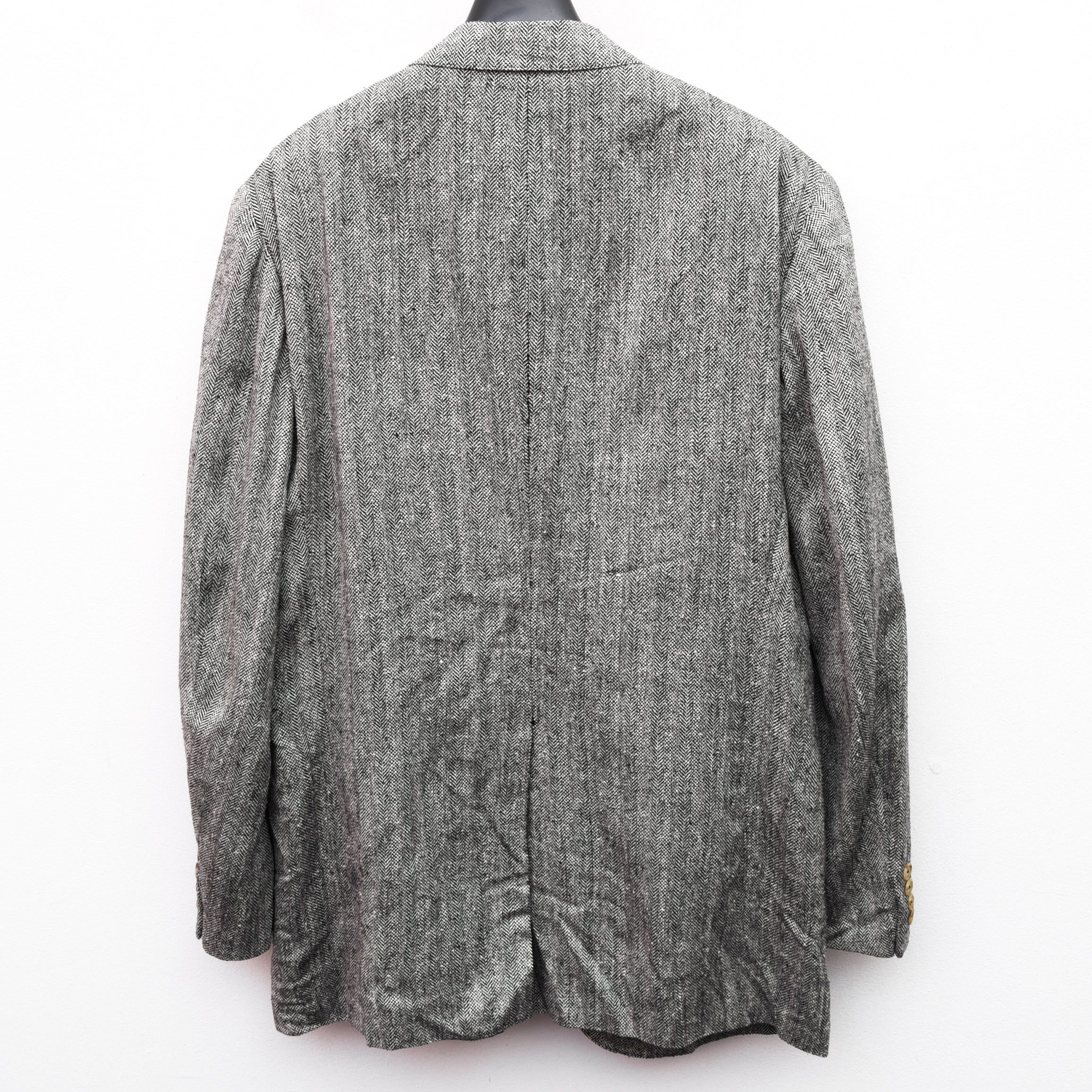 Club Room CLUB ROOM Silk Blazer Herringbone Tweed Coat Jacket Suit Size 42R - 7 Thumbnail