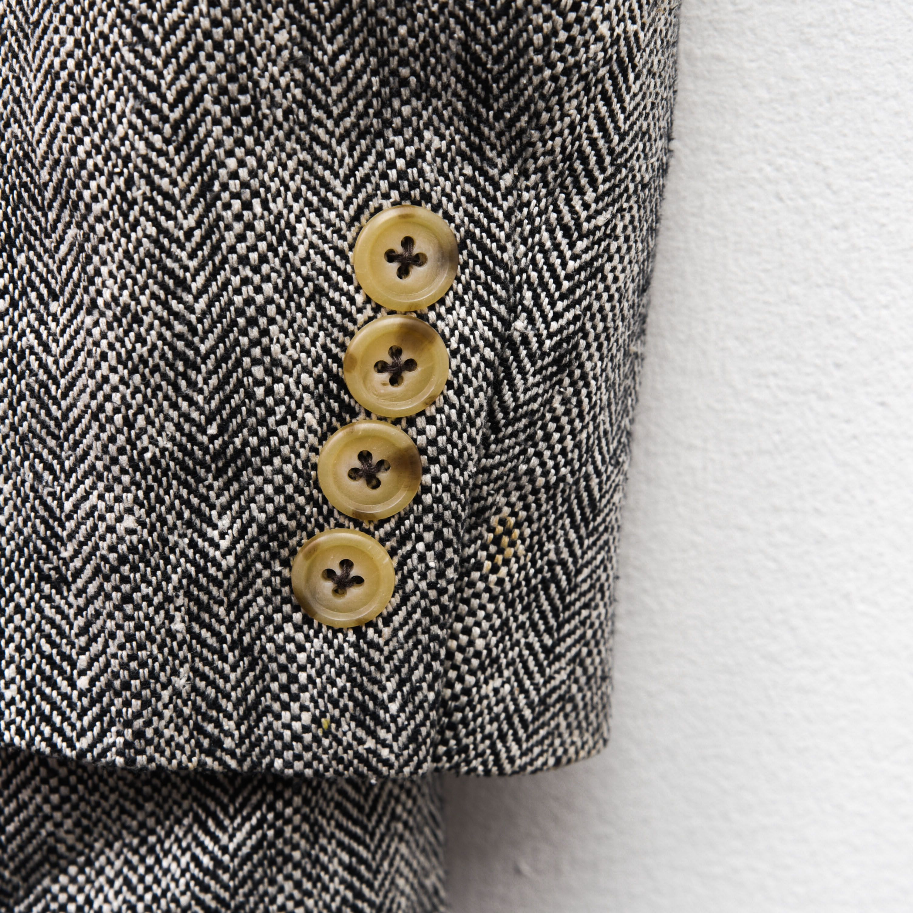 Club Room CLUB ROOM Silk Blazer Herringbone Tweed Coat Jacket Suit Size 42R - 6 Thumbnail